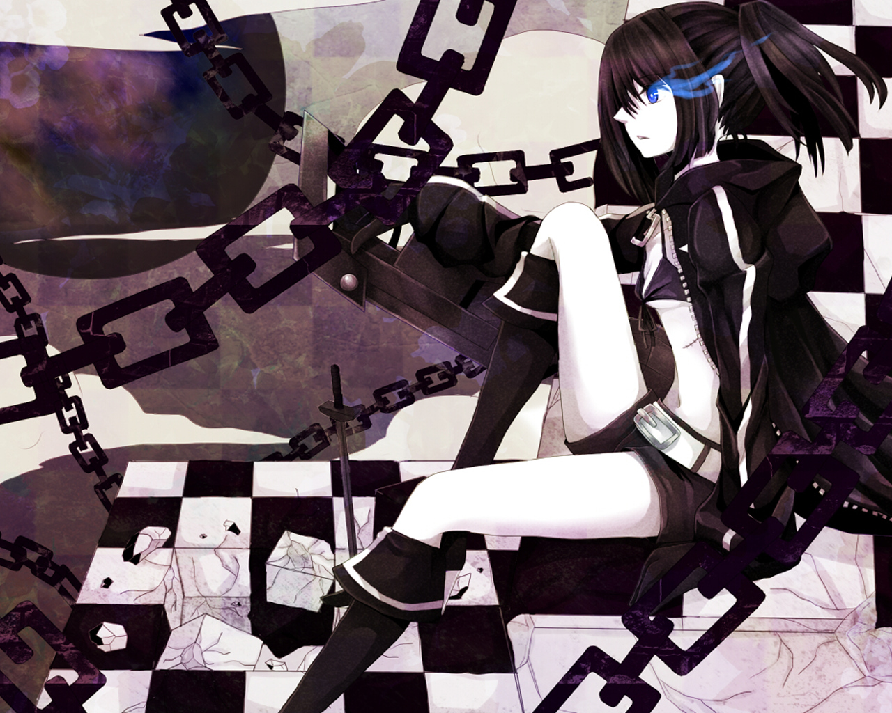 Téléchargez des papiers peints mobile Black Rock Shooter, Animé gratuitement.