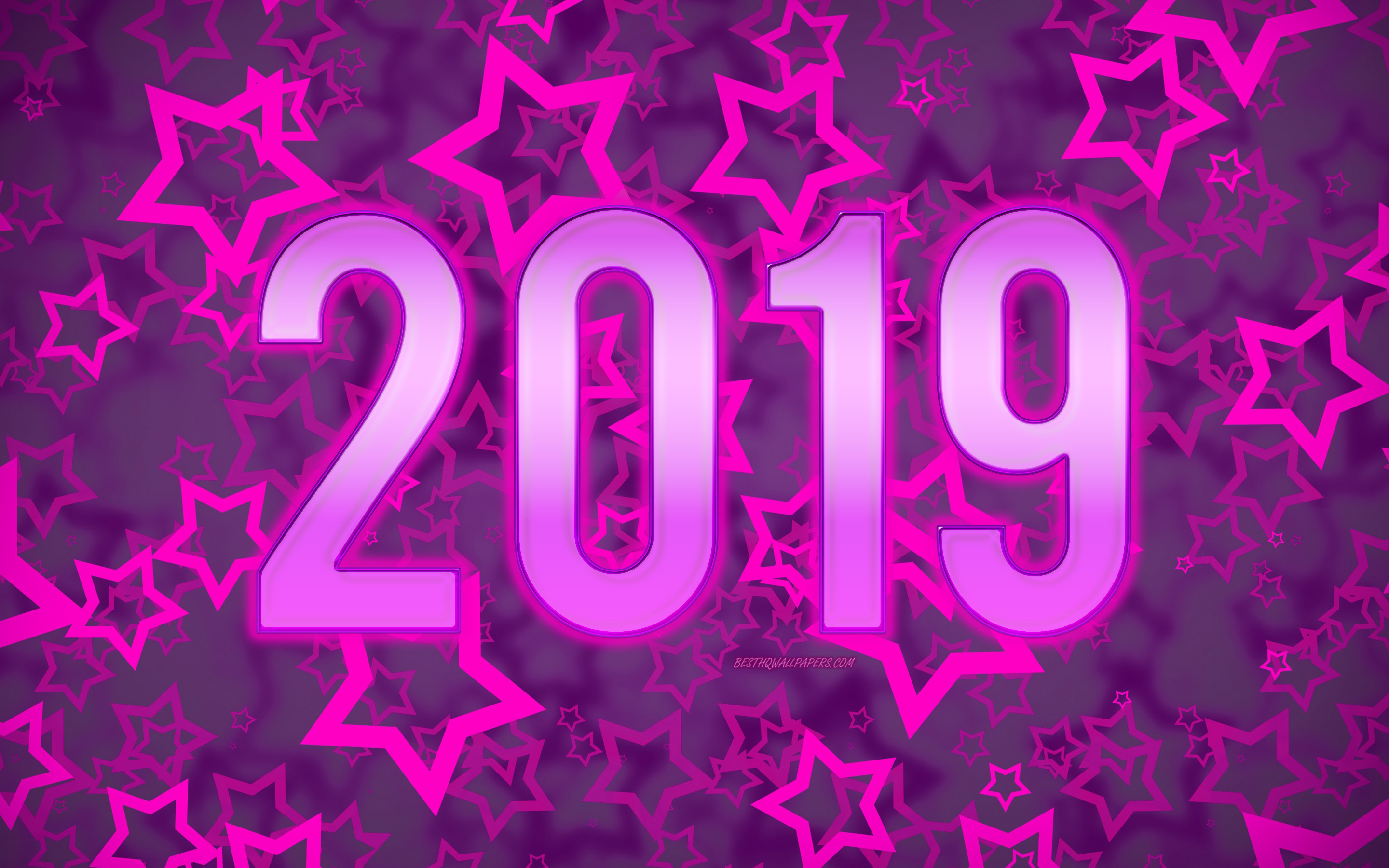 Free download wallpaper New Year, Holiday, New Year 2019 on your PC desktop