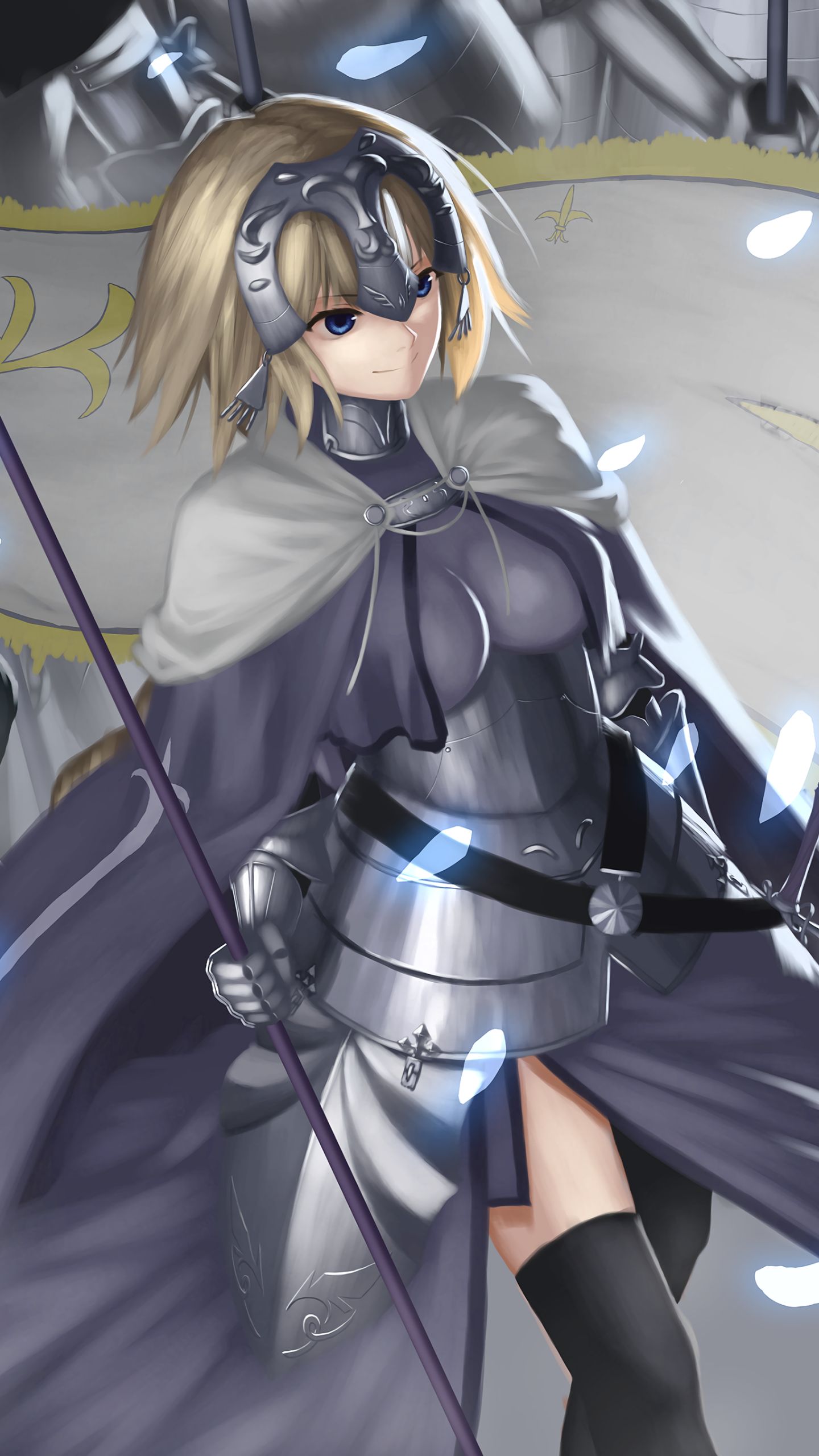 Free download wallpaper Anime, Blonde, Blue Eyes, Short Hair, Saber (Fate Series), Woman Warrior, Fate/grand Order, Jeanne D'arc (Fate Series), Ruler (Fate/apocrypha), Fate Series on your PC desktop