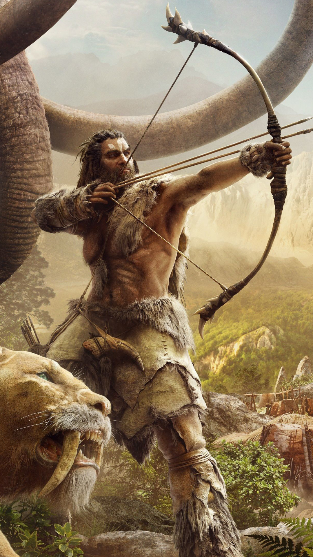 video game, far cry primal, saber toothed tiger, far cry