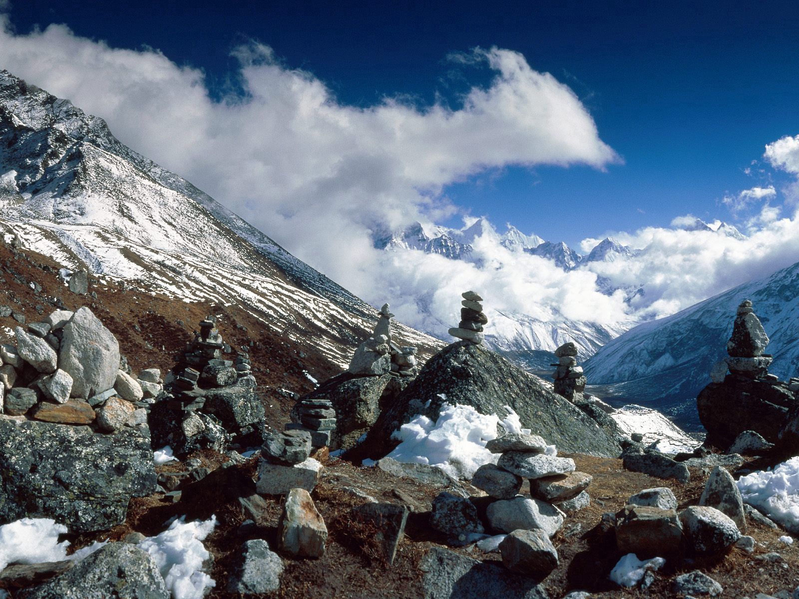 116344 télécharger l'image népal, ballance, nature, noyaux, montagnes, équilibre, hauteur, himalaya - fonds d'écran et économiseurs d'écran gratuits