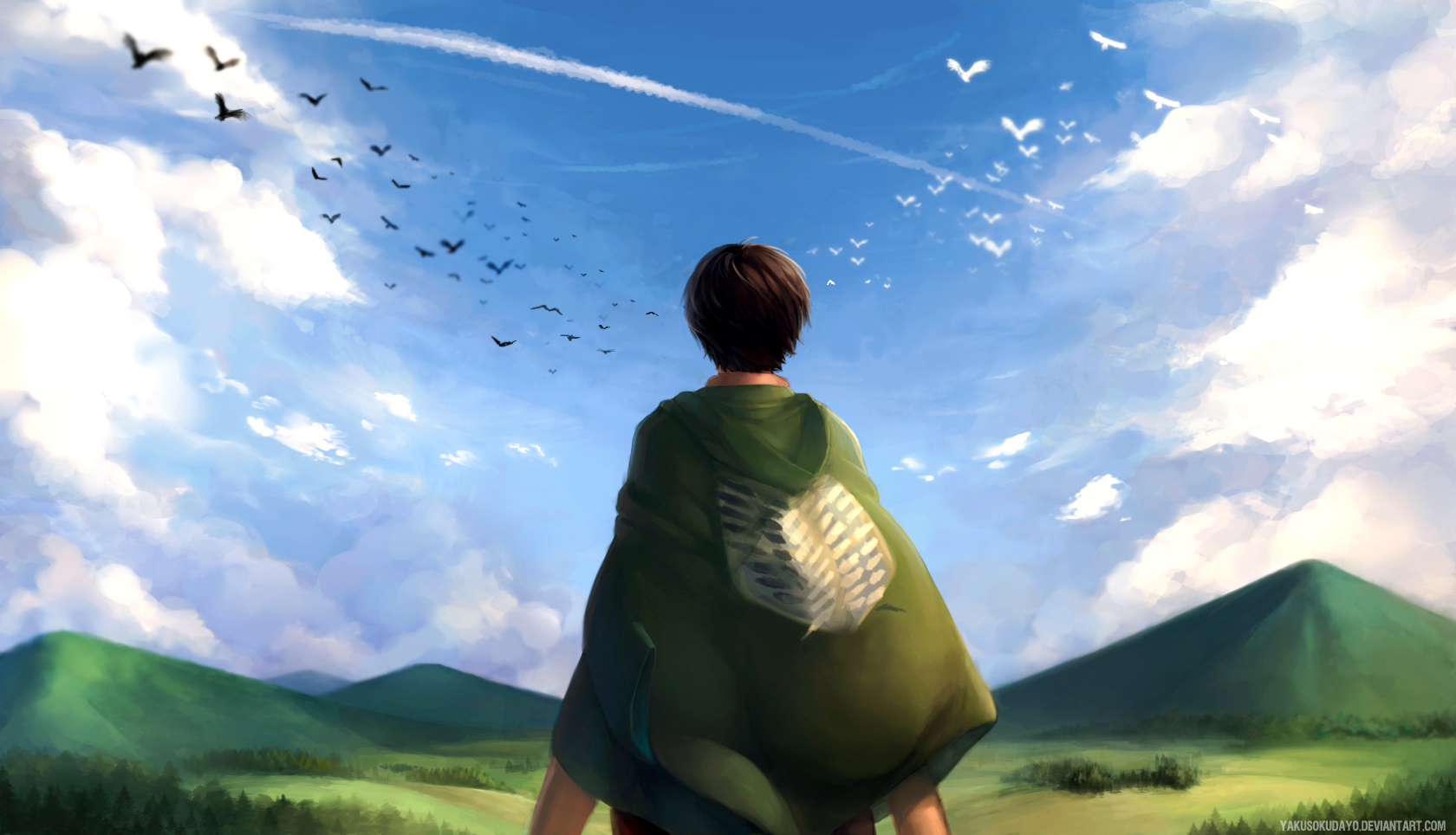 Free download wallpaper Anime, Eren Yeager, Attack On Titan on your PC desktop