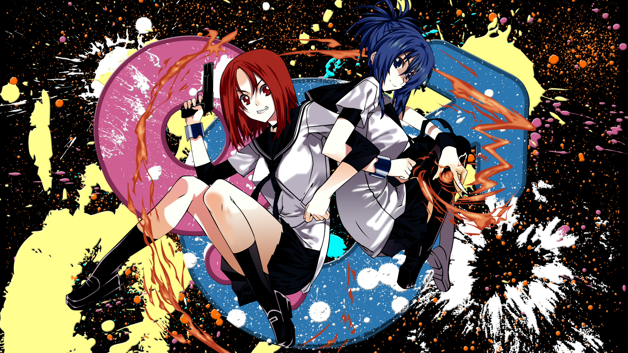 Laden Sie das Kämpfer, Animes, Akane Mishima, Natsuru Senō-Bild kostenlos auf Ihren PC-Desktop herunter