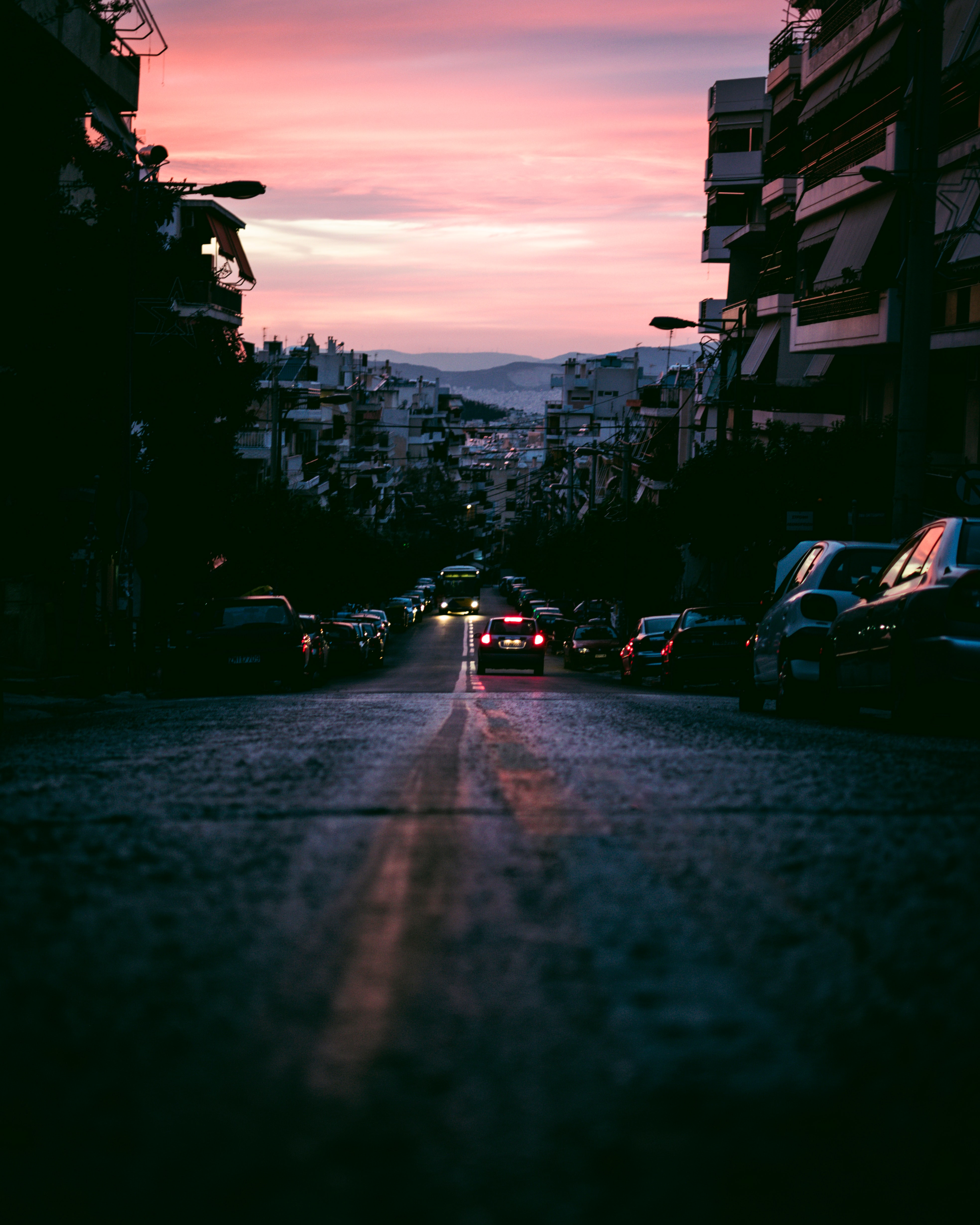 Free download wallpaper Road, Markup, Evening, Cities, Street on your PC desktop