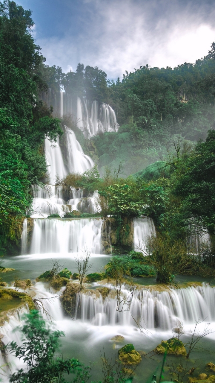 Скачати мобільні шпалери Природа, Водоспади, Водоспад, Земля, Таїланд безкоштовно.