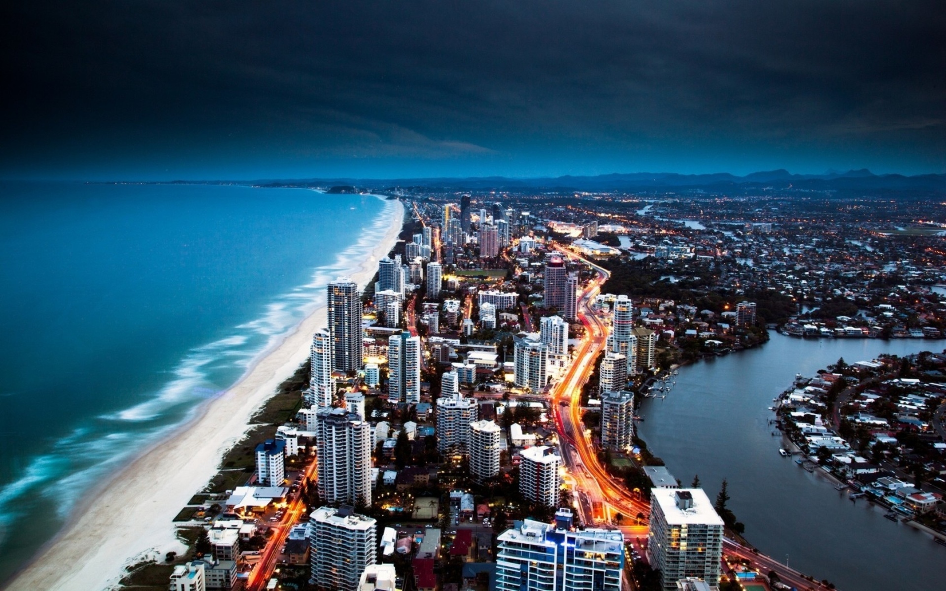 gold coast, man made, australia, cities HD wallpaper