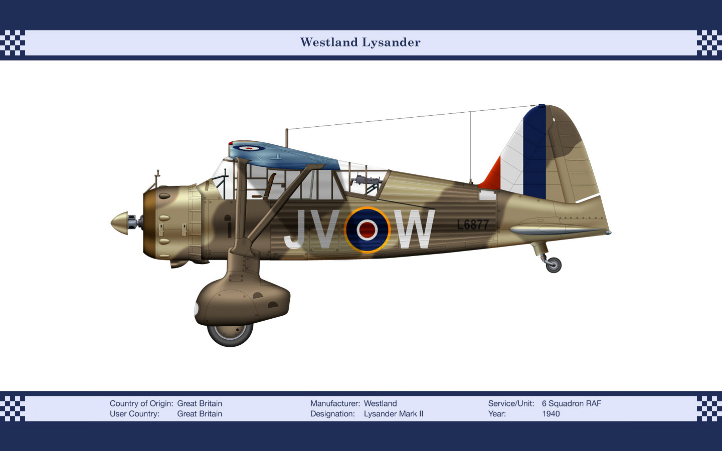 Laden Sie Westland Lysander HD-Desktop-Hintergründe herunter