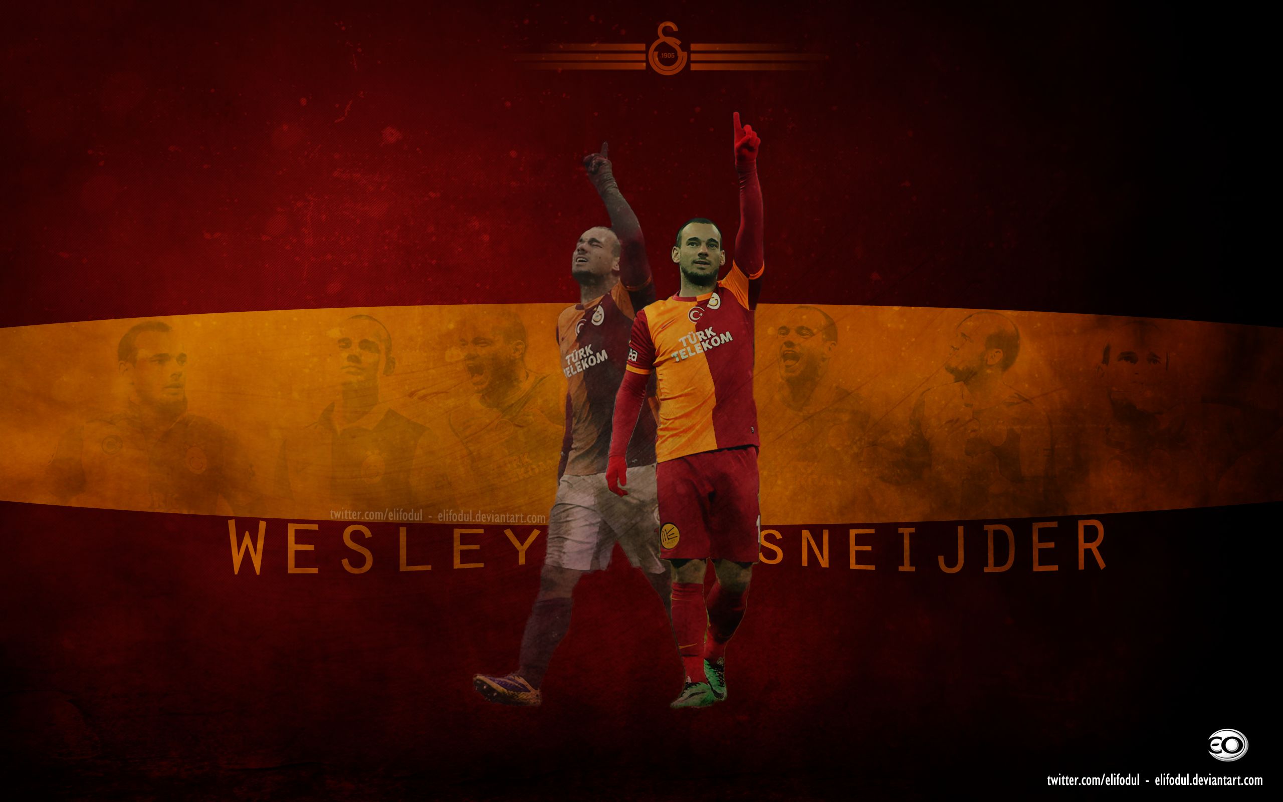 Handy-Wallpaper Sport, Fußball, Galatasaray Istanbul, Wesley Sneijder kostenlos herunterladen.