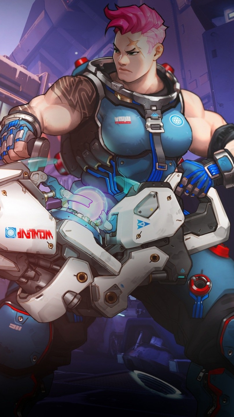 Download mobile wallpaper Overwatch, Video Game, Zarya (Overwatch) for free.