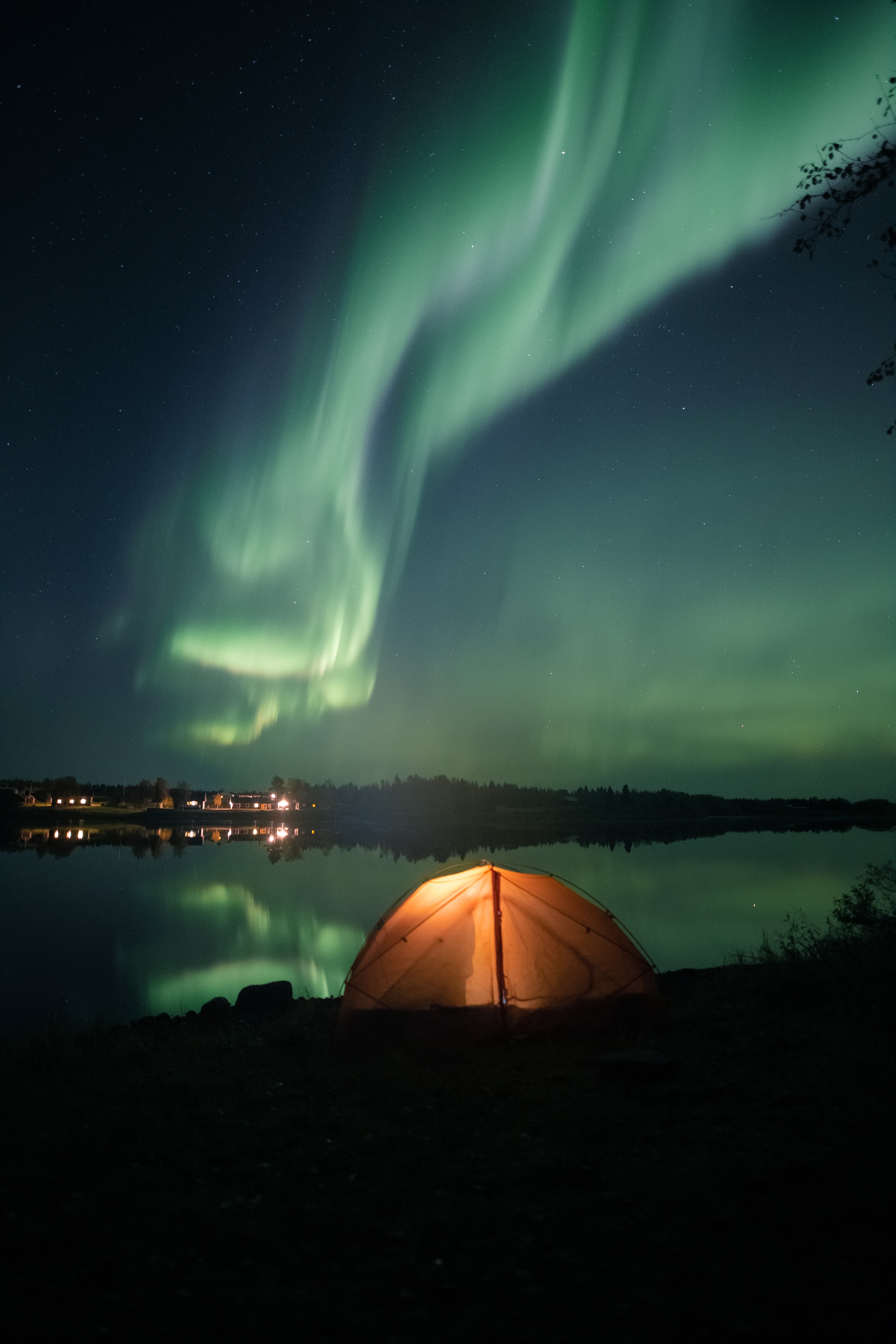 103592 baixar imagens noite, lago, escuro, acampamento, aurora boreal, barraca, tenda - papéis de parede e protetores de tela gratuitamente