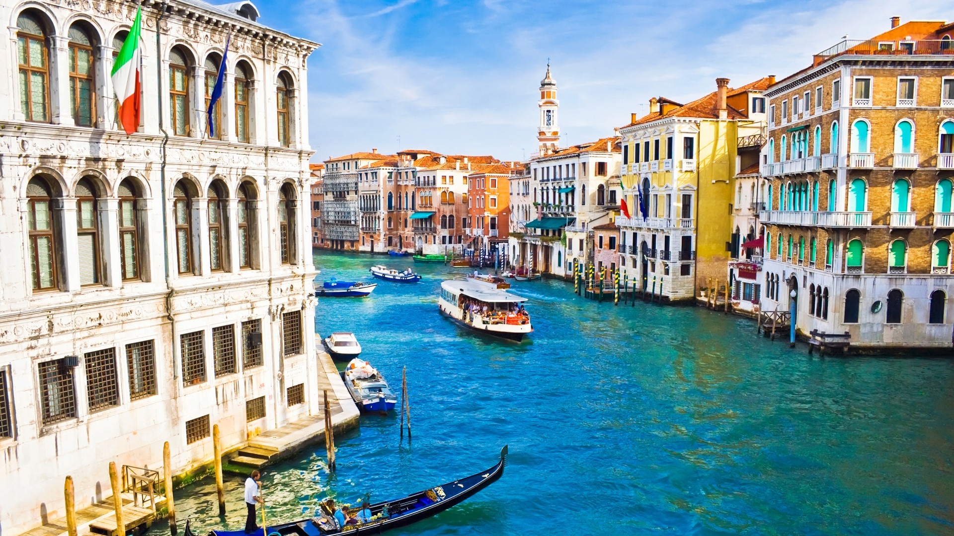 1463946壁紙のダウンロードマンメイド, ヴェネツィア, 建築, ボート, 建物, 運河, イタリア, 場所, 水路-スクリーンセーバーと写真を無料で