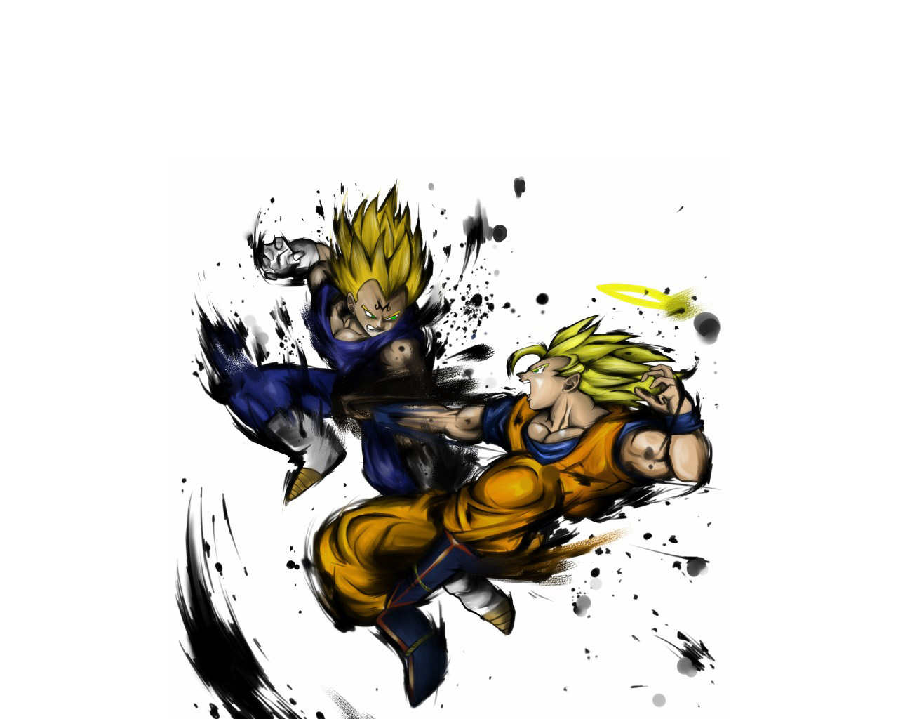 Handy-Wallpaper Animes, Son Goku, Dragonball Z, Vegeta (Dragon Ball) kostenlos herunterladen.