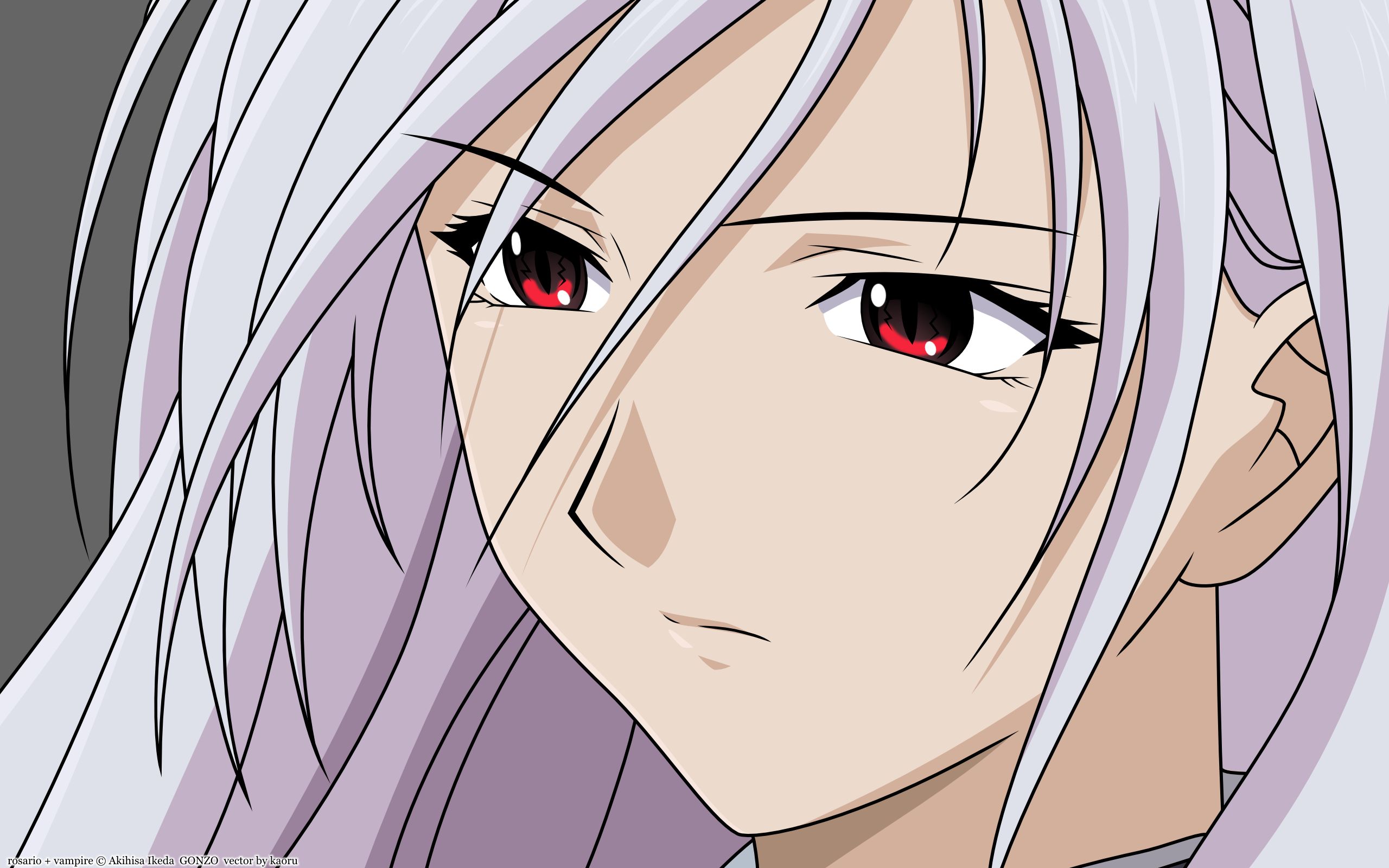 Free download wallpaper Anime, Red Eyes, White Hair, Rosario + Vampire, Moka Akashiya on your PC desktop