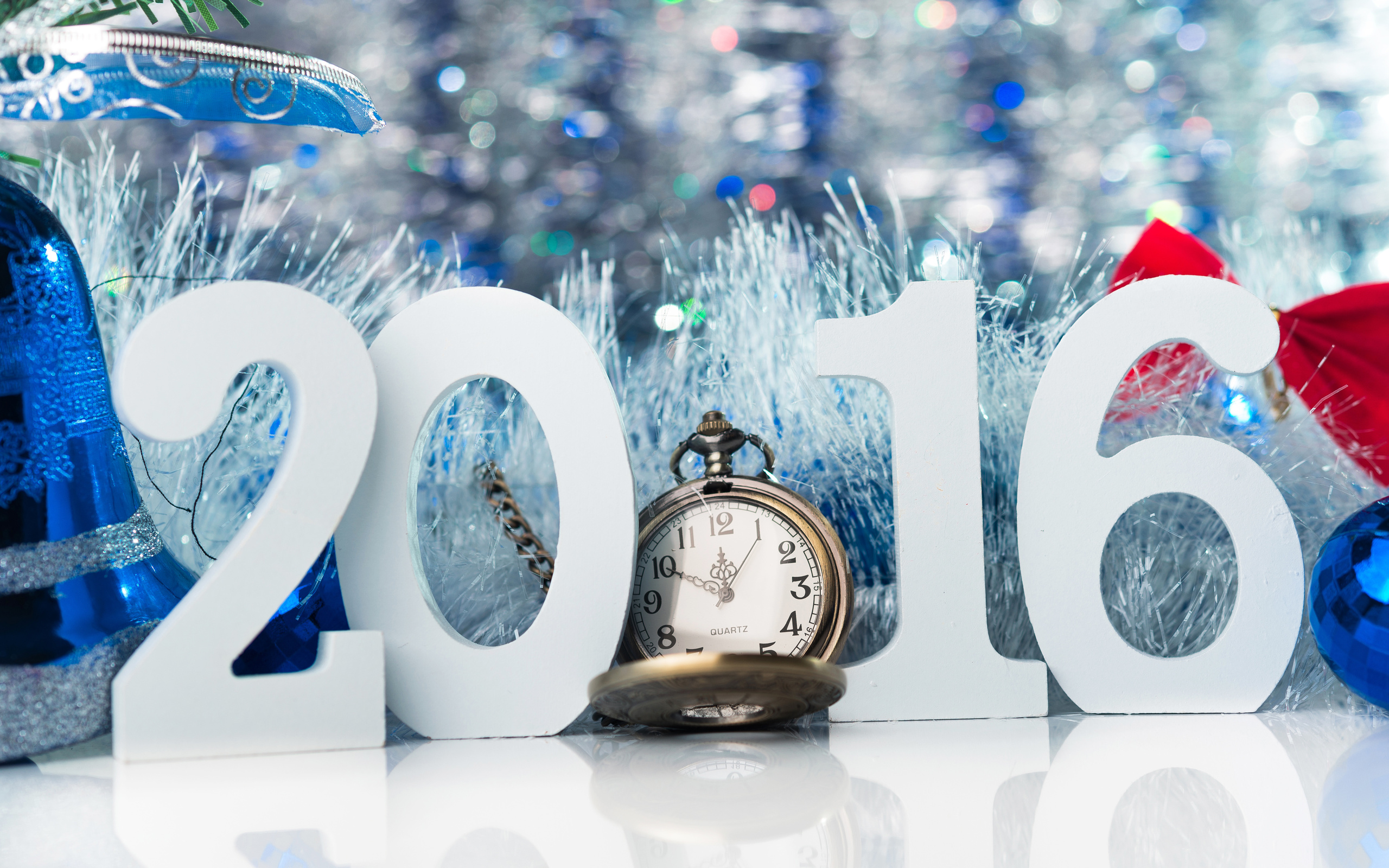 Téléchargez gratuitement l'image Vacances, Nouvel An 2016 sur le bureau de votre PC
