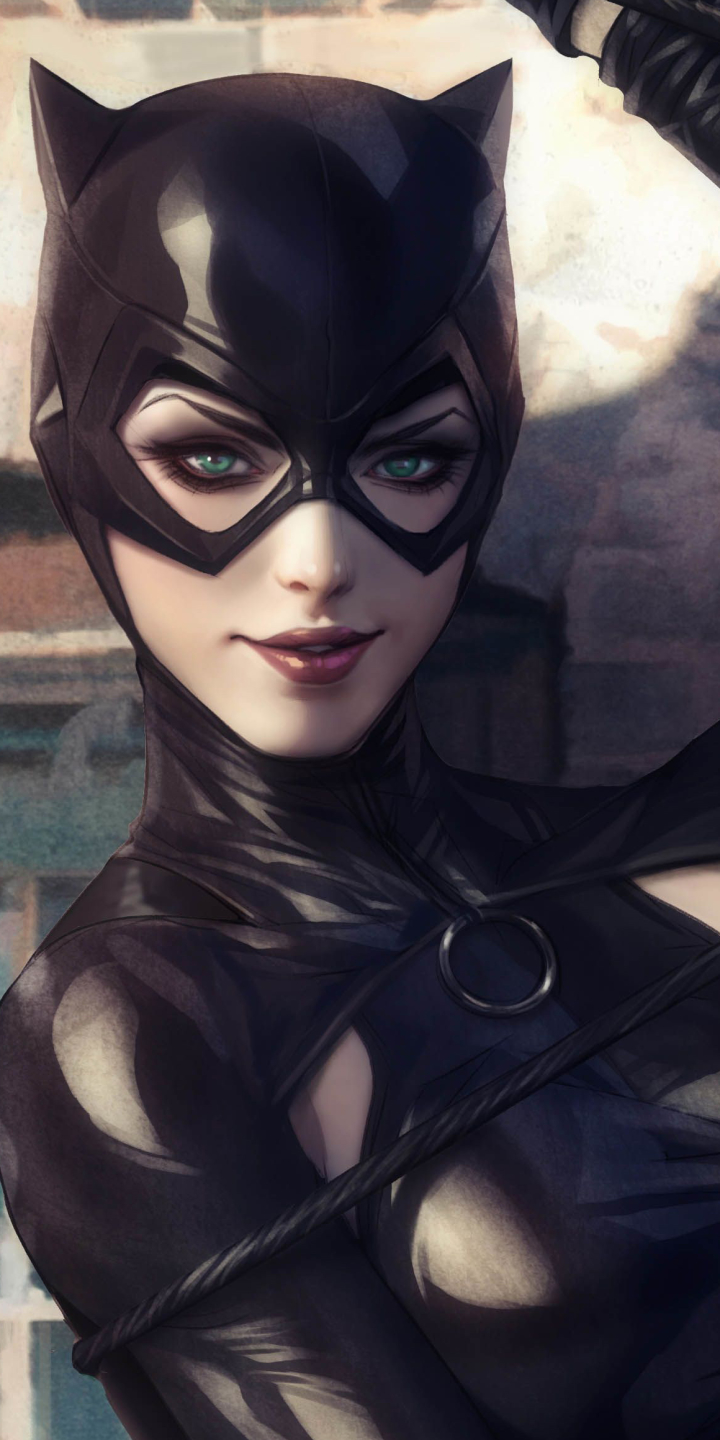 Descarga gratuita de fondo de pantalla para móvil de Catwoman, Ojos Verdes, Historietas, Dc Comics.