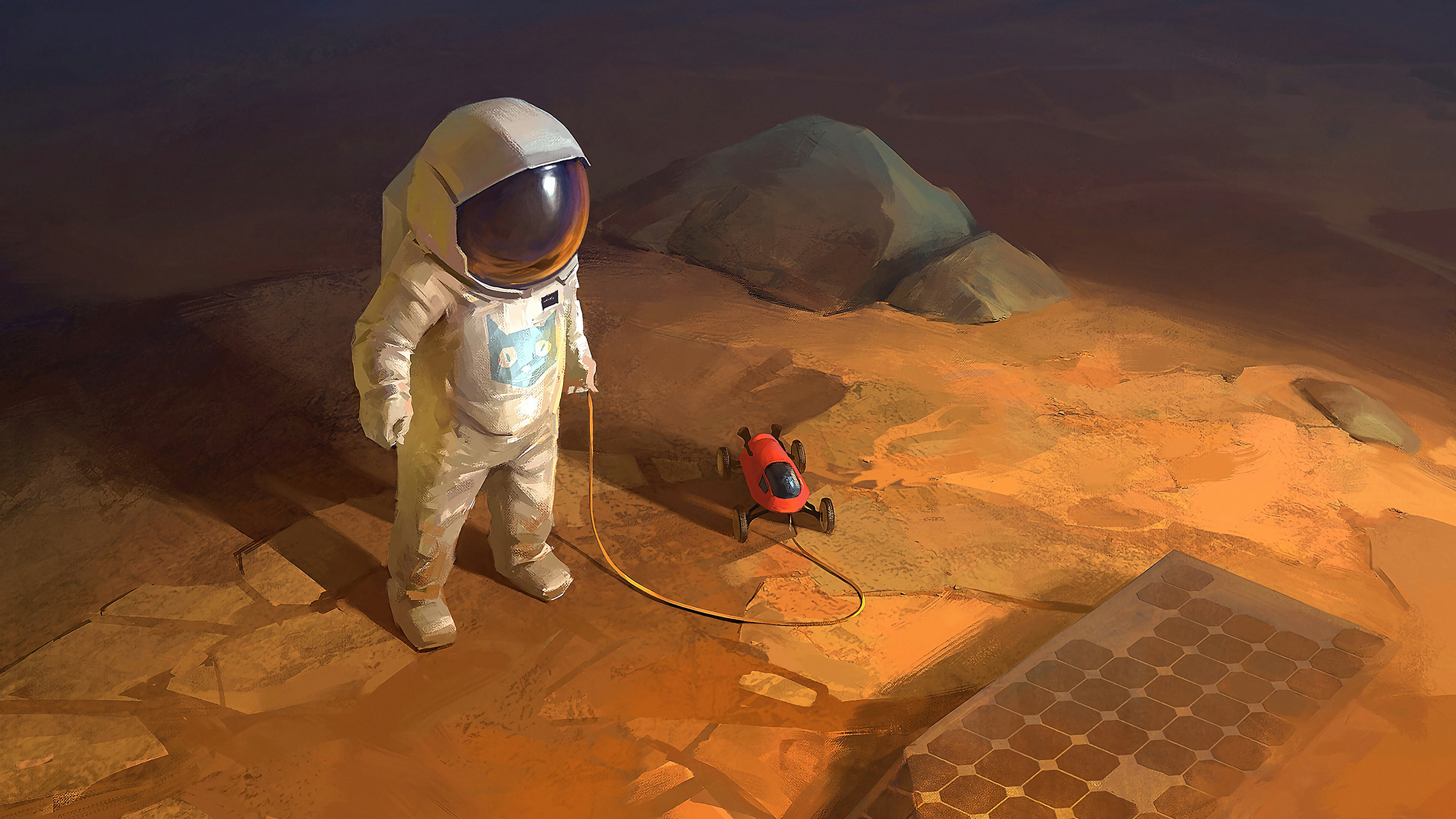 Laden Sie das Kind, Science Fiction, Astronaut-Bild kostenlos auf Ihren PC-Desktop herunter