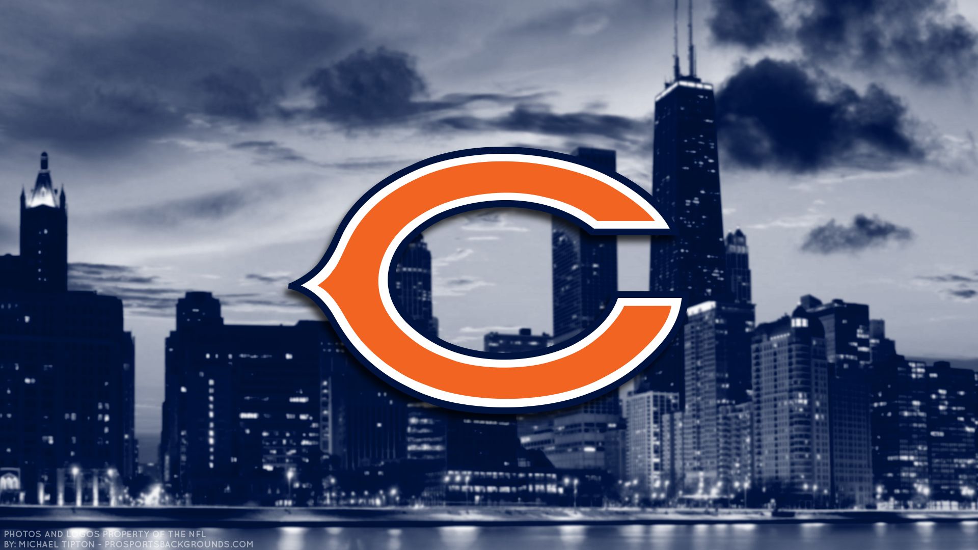 452699 Hintergrundbild herunterladen sport, chicago bären, emblem, logo, nfl, fußball - Bildschirmschoner und Bilder kostenlos