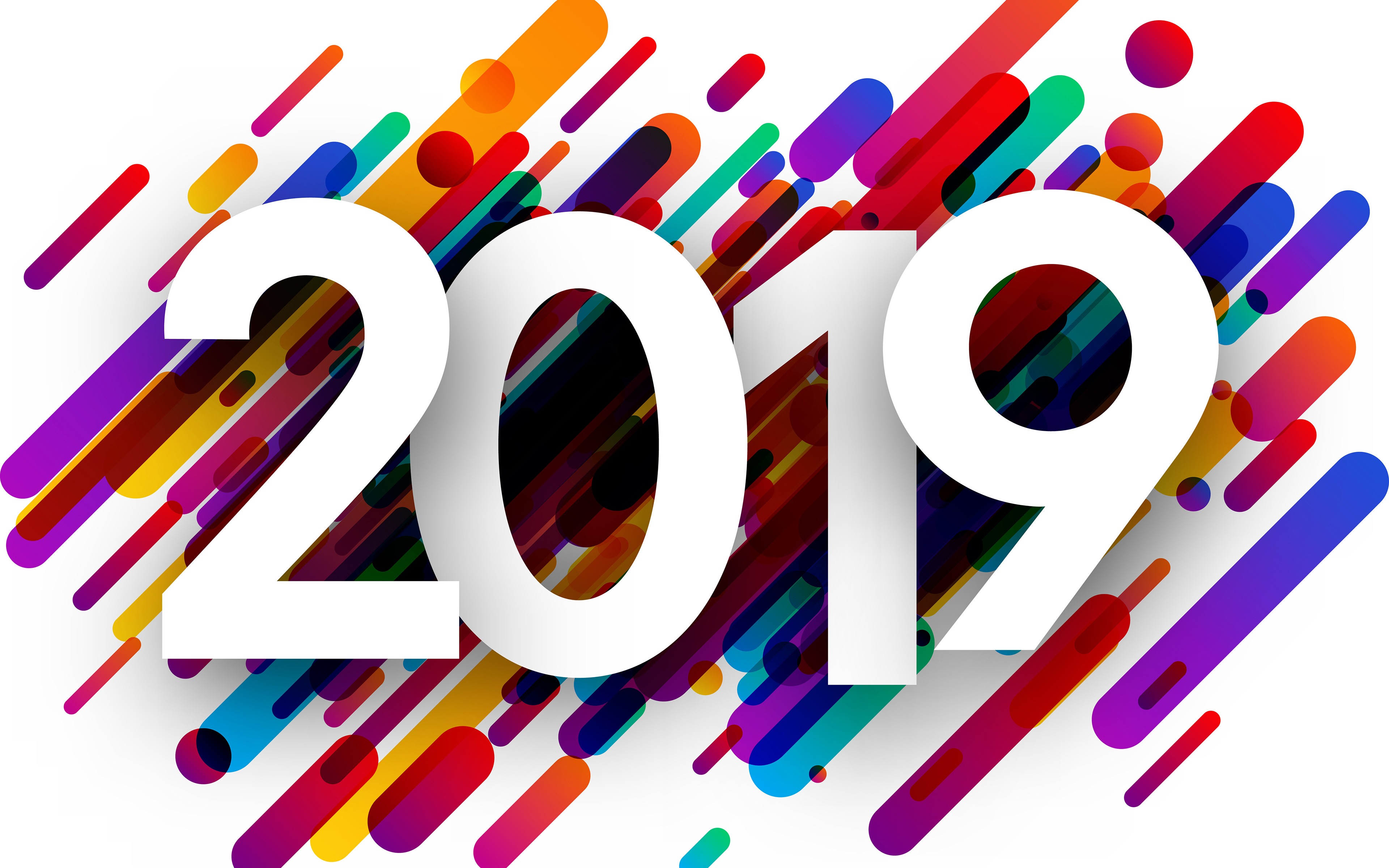 Téléchargez gratuitement l'image Nouvel An, Vacances, Nouvel An 2019 sur le bureau de votre PC