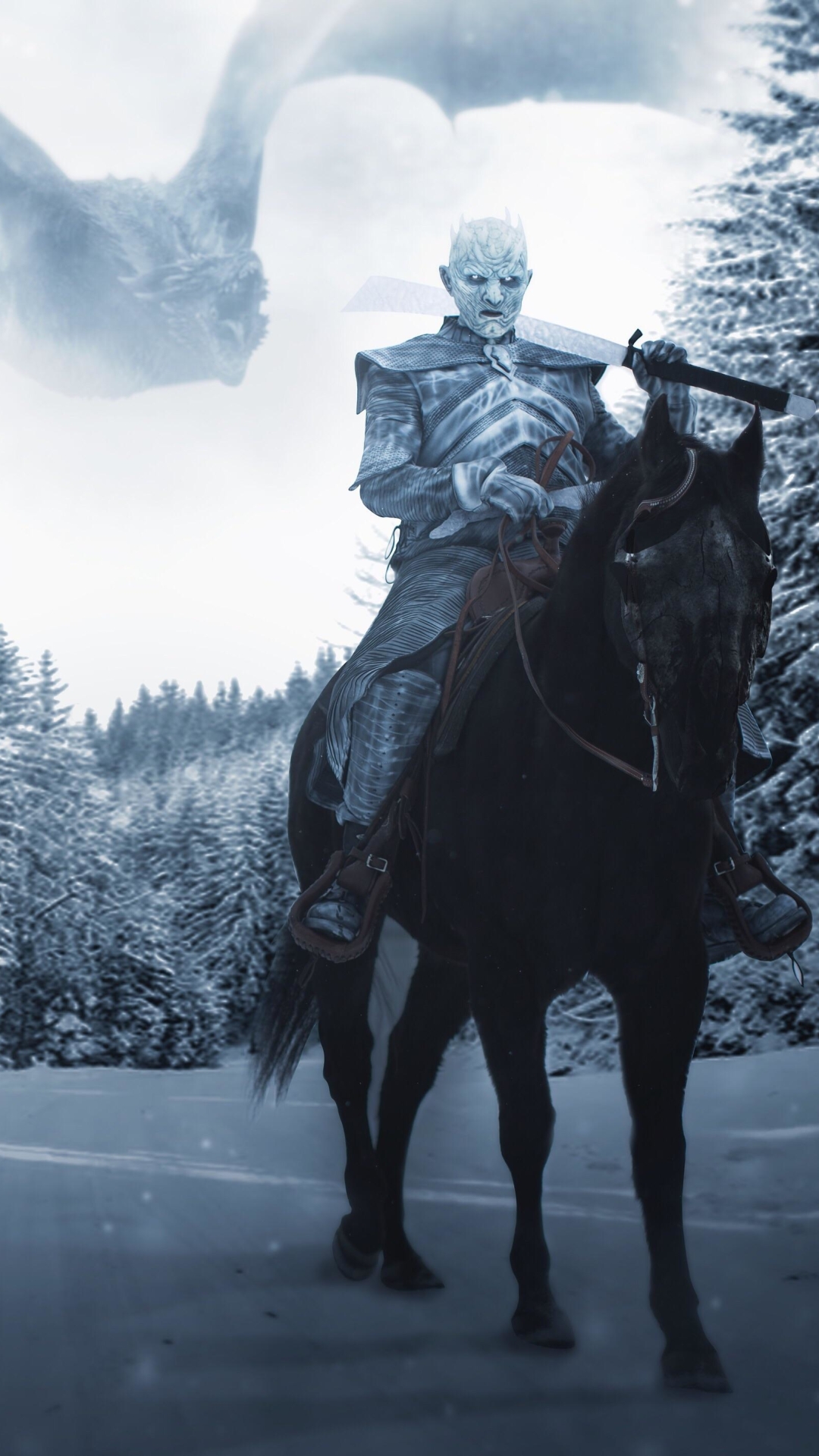 Handy-Wallpaper Fernsehserien, Game Of Thrones: Das Lied Von Eis Und Feuer, Weißer Wanderer kostenlos herunterladen.