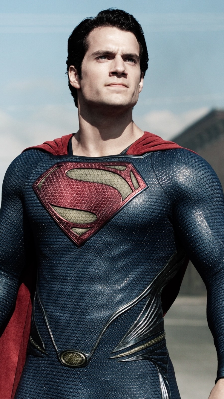 Handy-Wallpaper Man Of Steel, Filme, Übermensch, Henry Cavill kostenlos herunterladen.