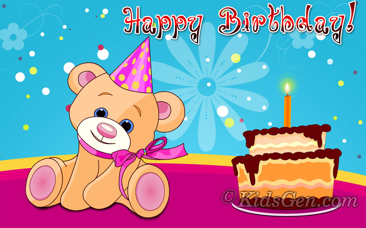 Laden Sie das Feiertage, Teddybär, Kind, Kerze, Geburtstag-Bild kostenlos auf Ihren PC-Desktop herunter