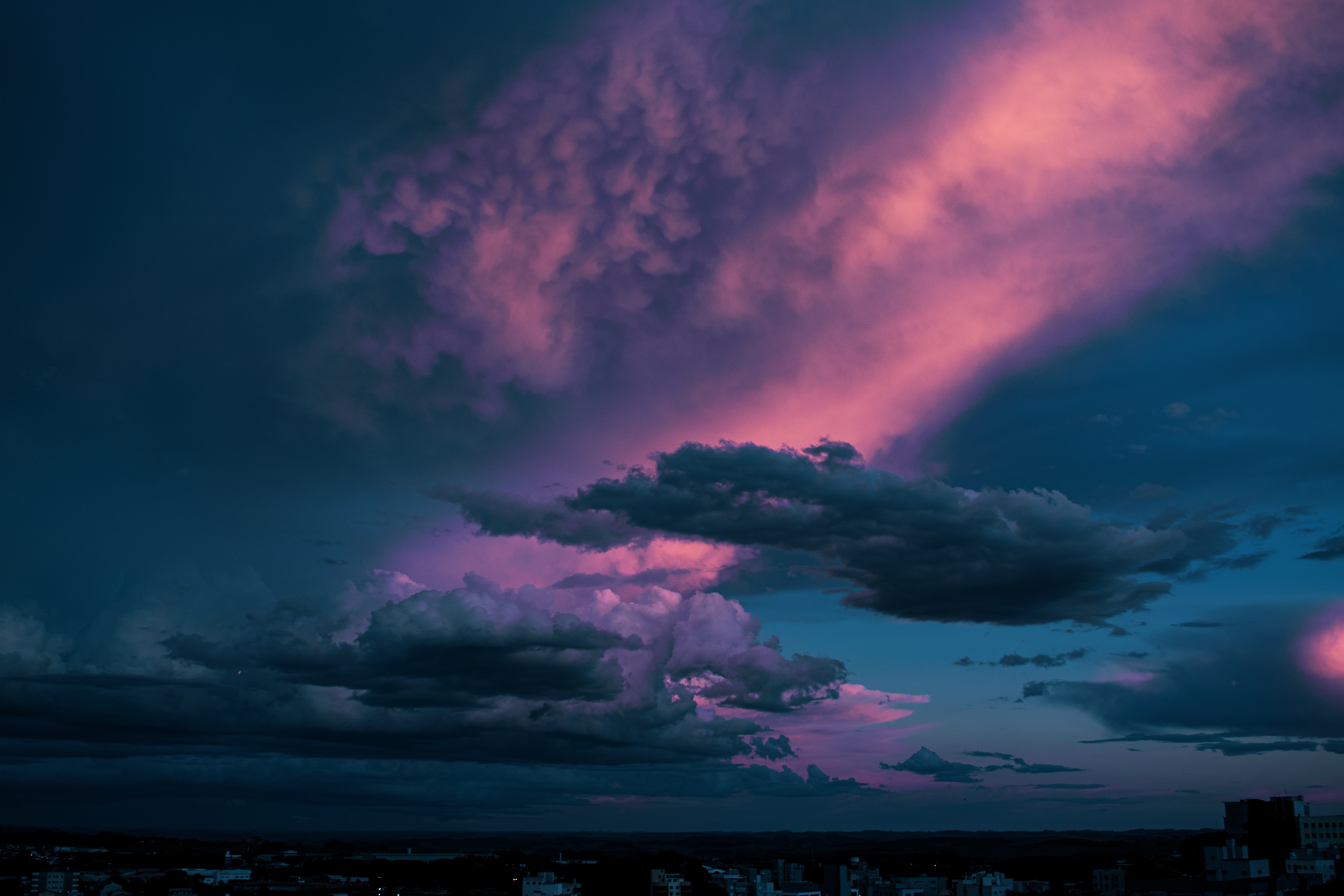Free download wallpaper Sky, Nature, Dusk, Clouds, Twilight, Dark on your PC desktop