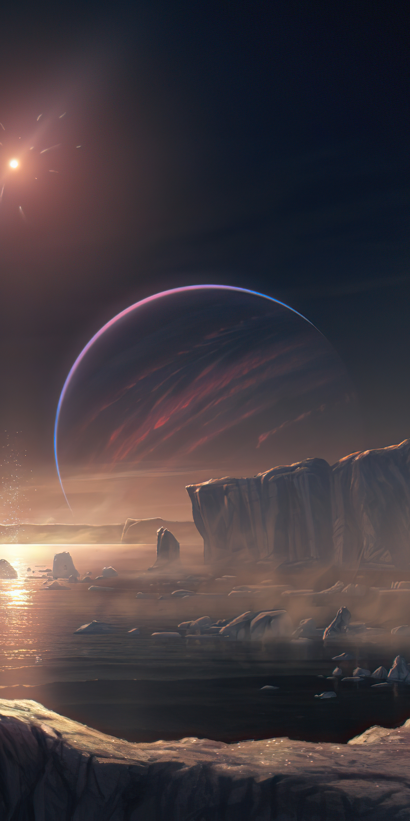 Handy-Wallpaper Landschaft, Science Fiction kostenlos herunterladen.