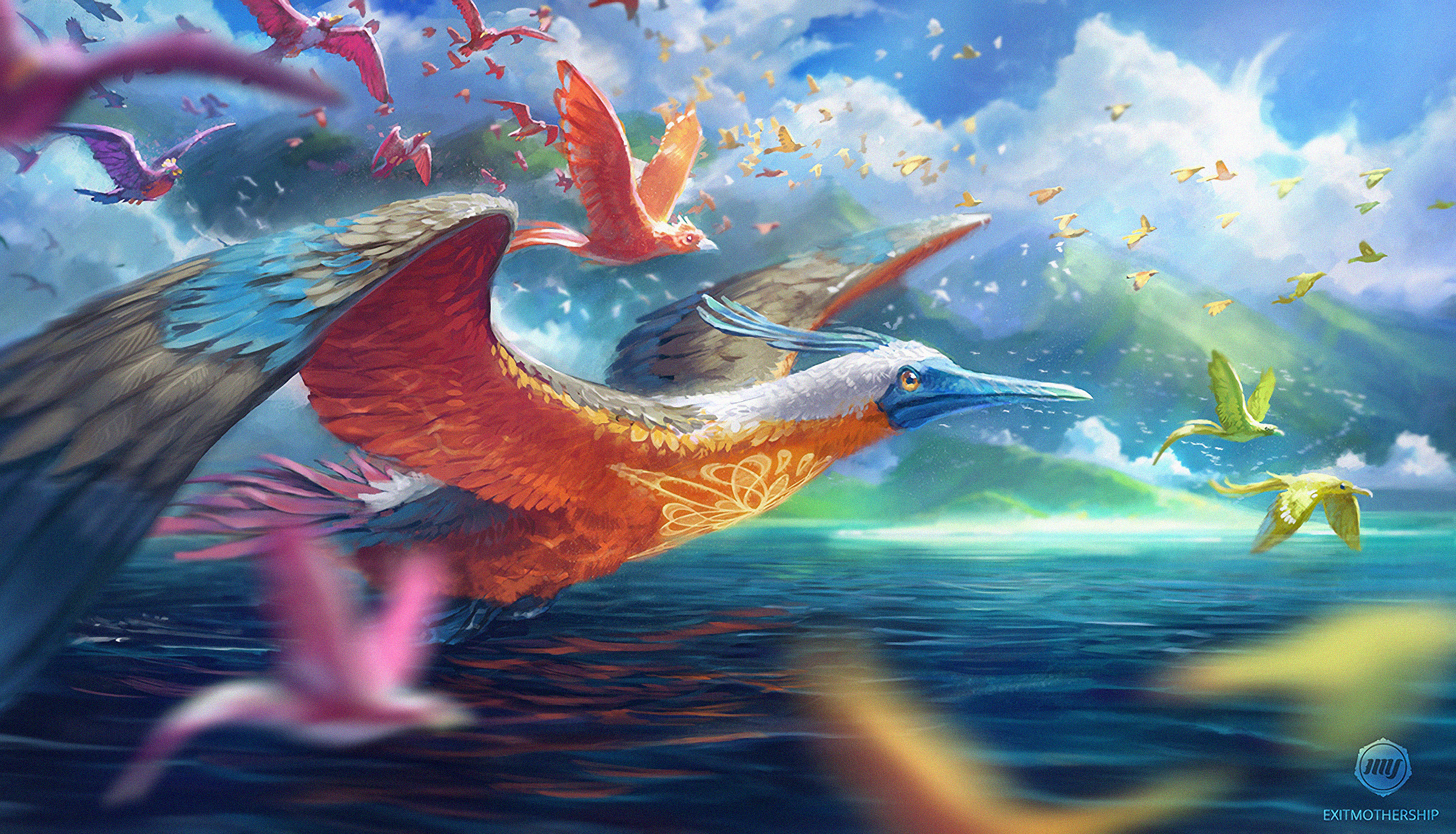 Download mobile wallpaper Fantasy, Bird, Fantasy Animals for free.