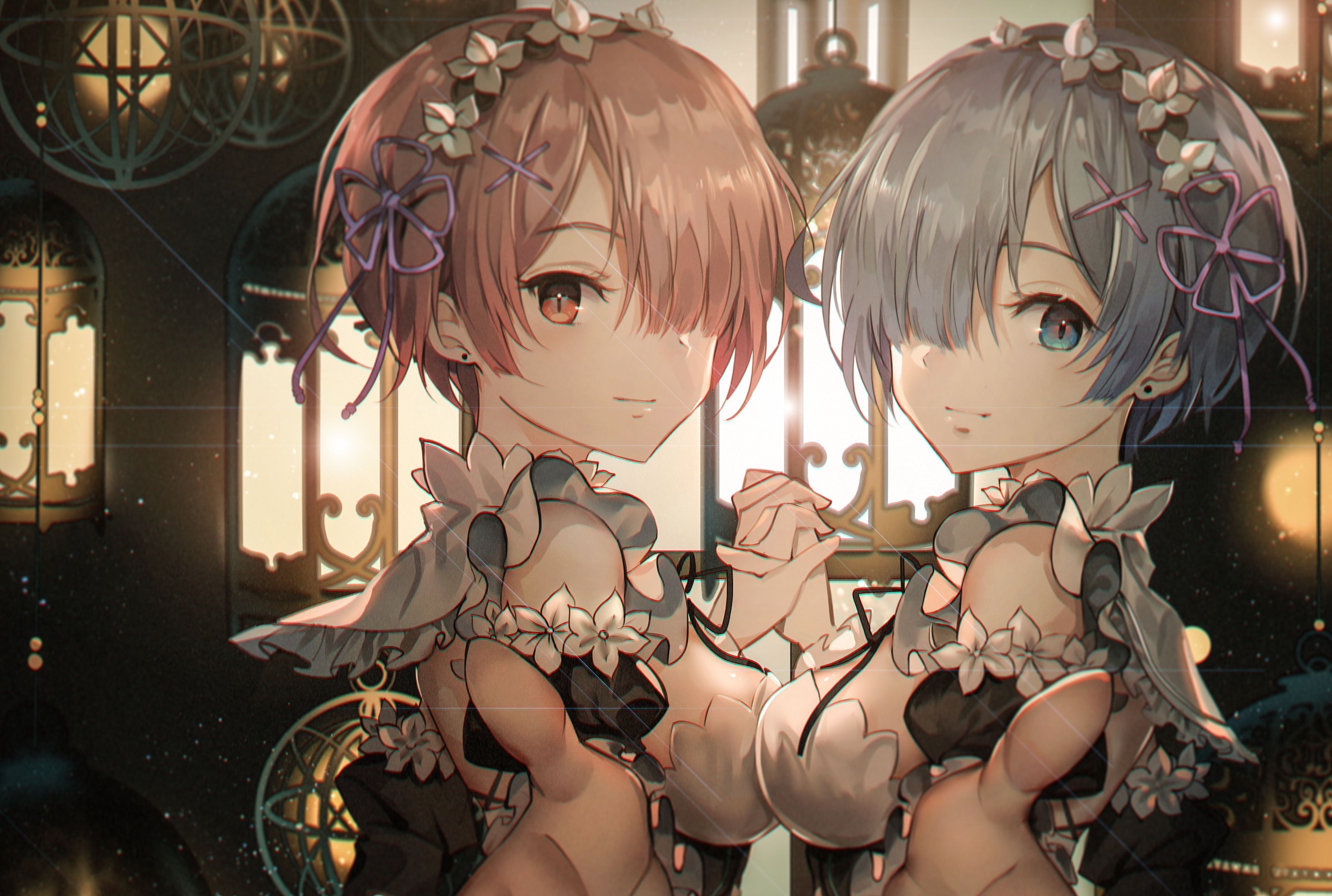 Download mobile wallpaper Anime, Re:zero Starting Life In Another World, Ram (Re:zero), Rem (Re:zero) for free.