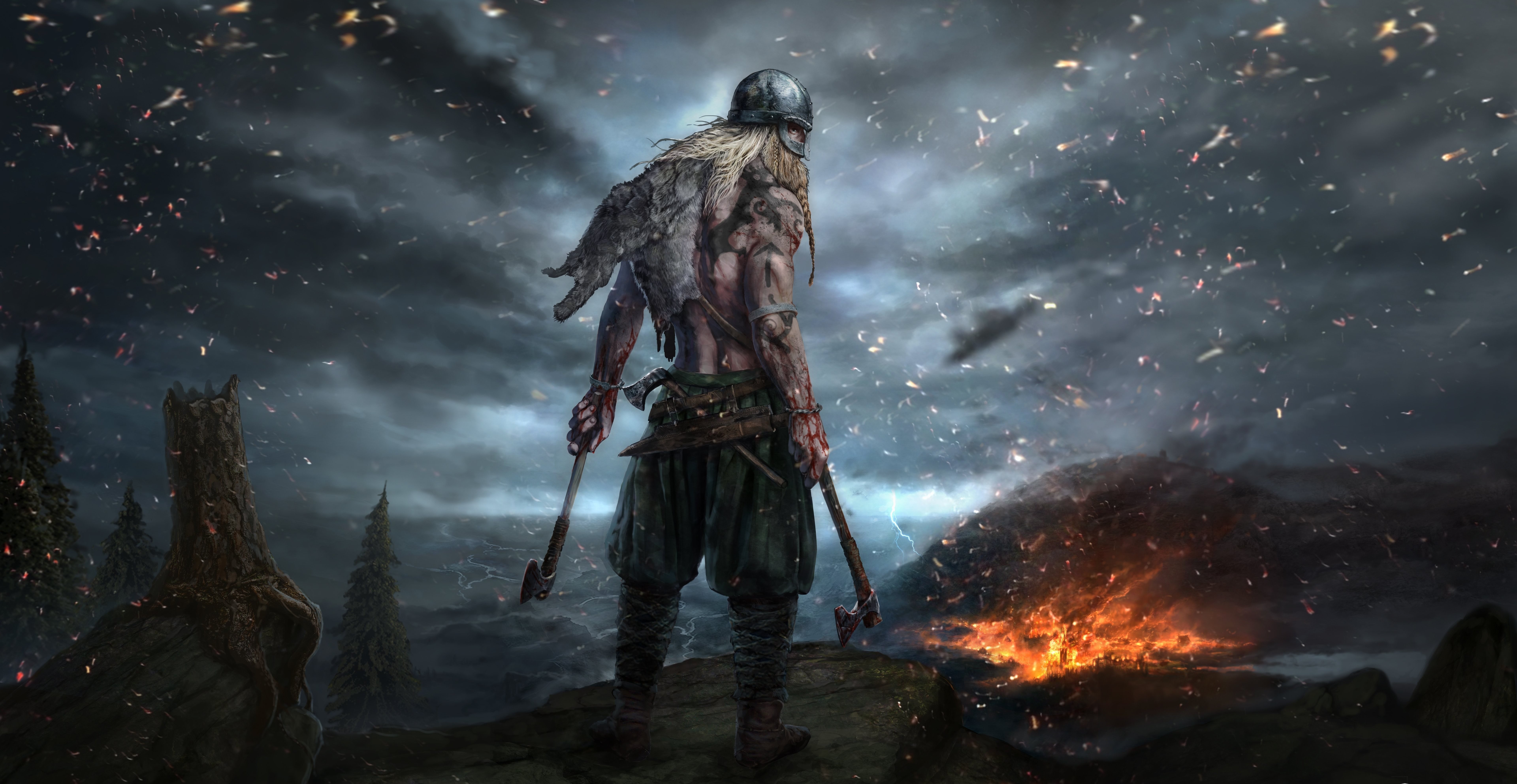 Free download wallpaper Warrior, Video Game, Viking, Ancestors Legacy on your PC desktop