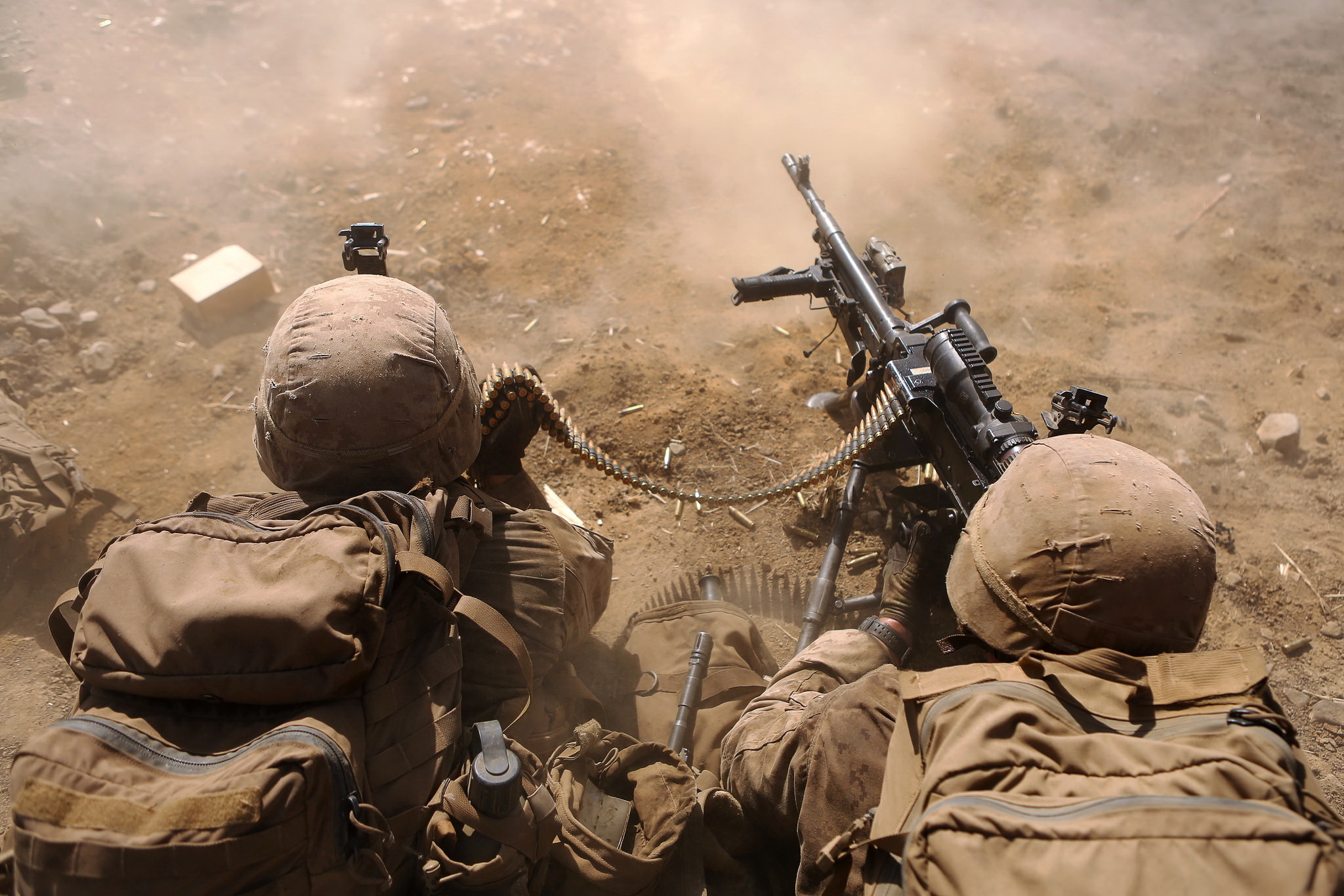 Скачать обои бесплатно Солдат, Армия, Военные, Пулемёт картинка на рабочий стол ПК