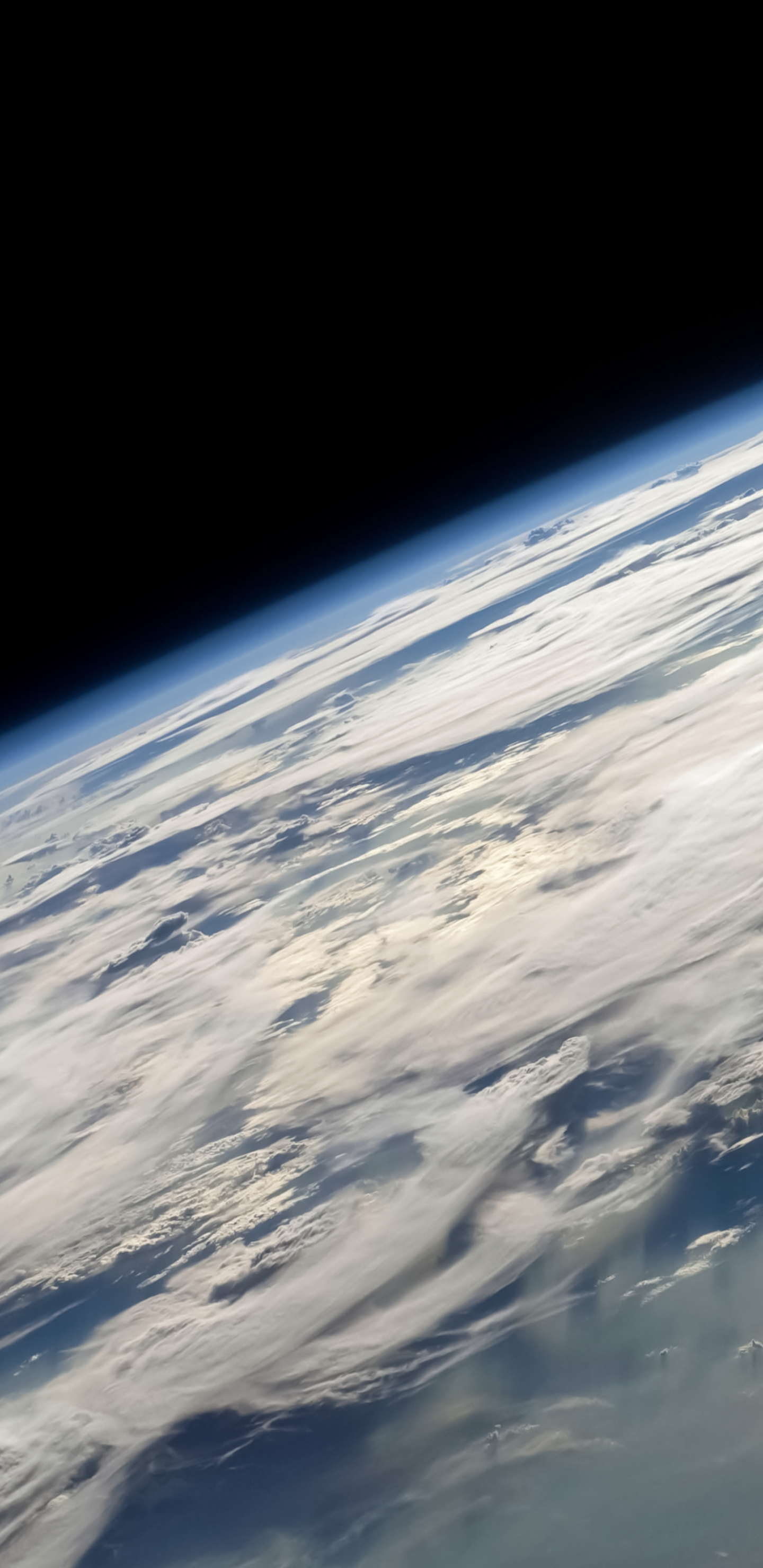 Download mobile wallpaper Horizon, Earth, Space, Cloud, From Space for free.