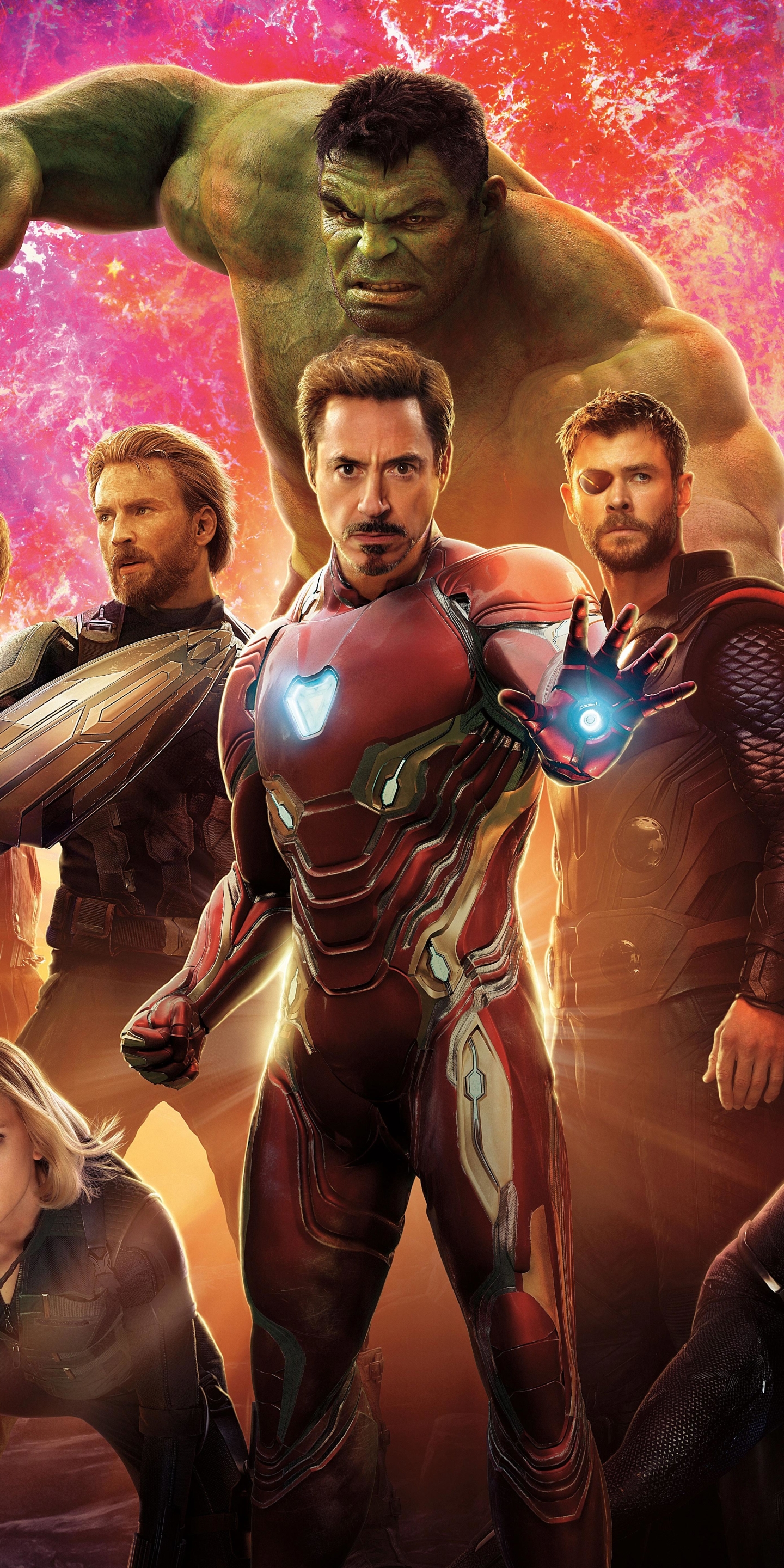 Handy-Wallpaper Hulk, Filme, Ironman, Kapitän Amerika, Thor, Die Rächer, Avengers: Infinity War kostenlos herunterladen.