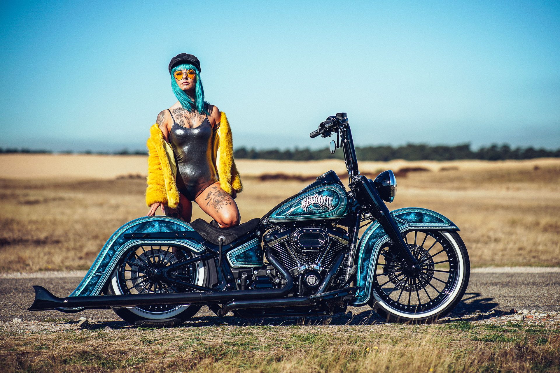 women, girls & motorcycles, custom motorcycle, harley davidson, thunderbike customs