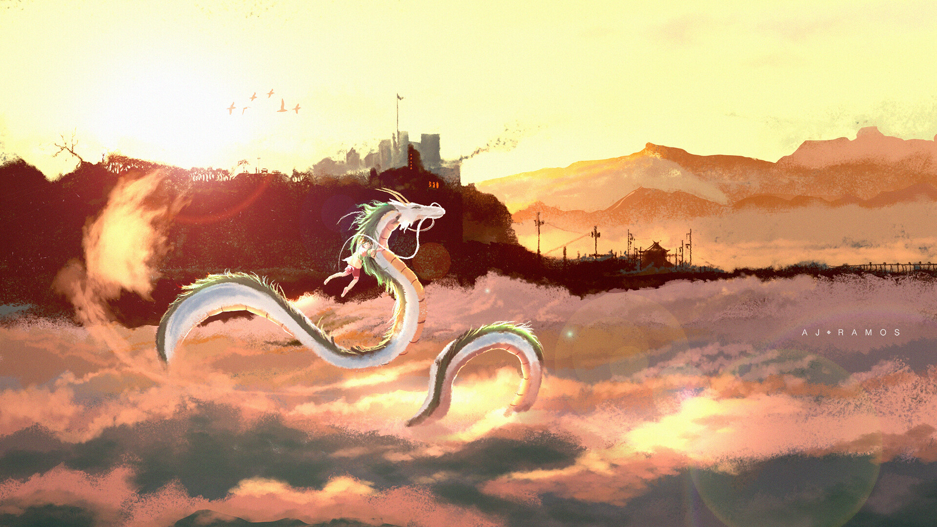 996619 descargar fondo de pantalla animado, el viaje de chihiro, chihiro (el viaje de chihiro), dragon chino: protectores de pantalla e imágenes gratis