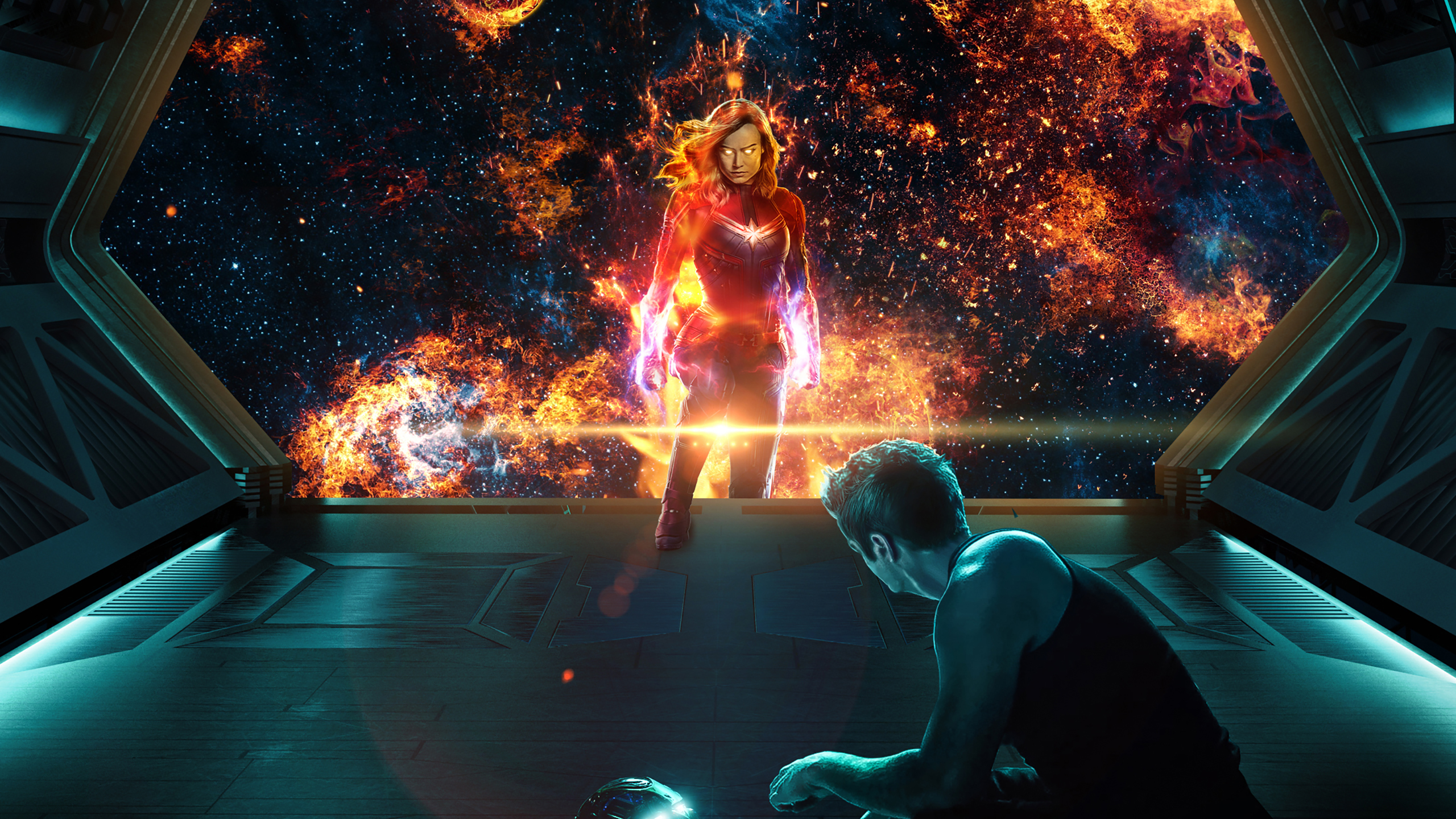 Laden Sie das Filme, Ironman, Kapitän Marvel, Die Rächer, Avengers: Endgame-Bild kostenlos auf Ihren PC-Desktop herunter