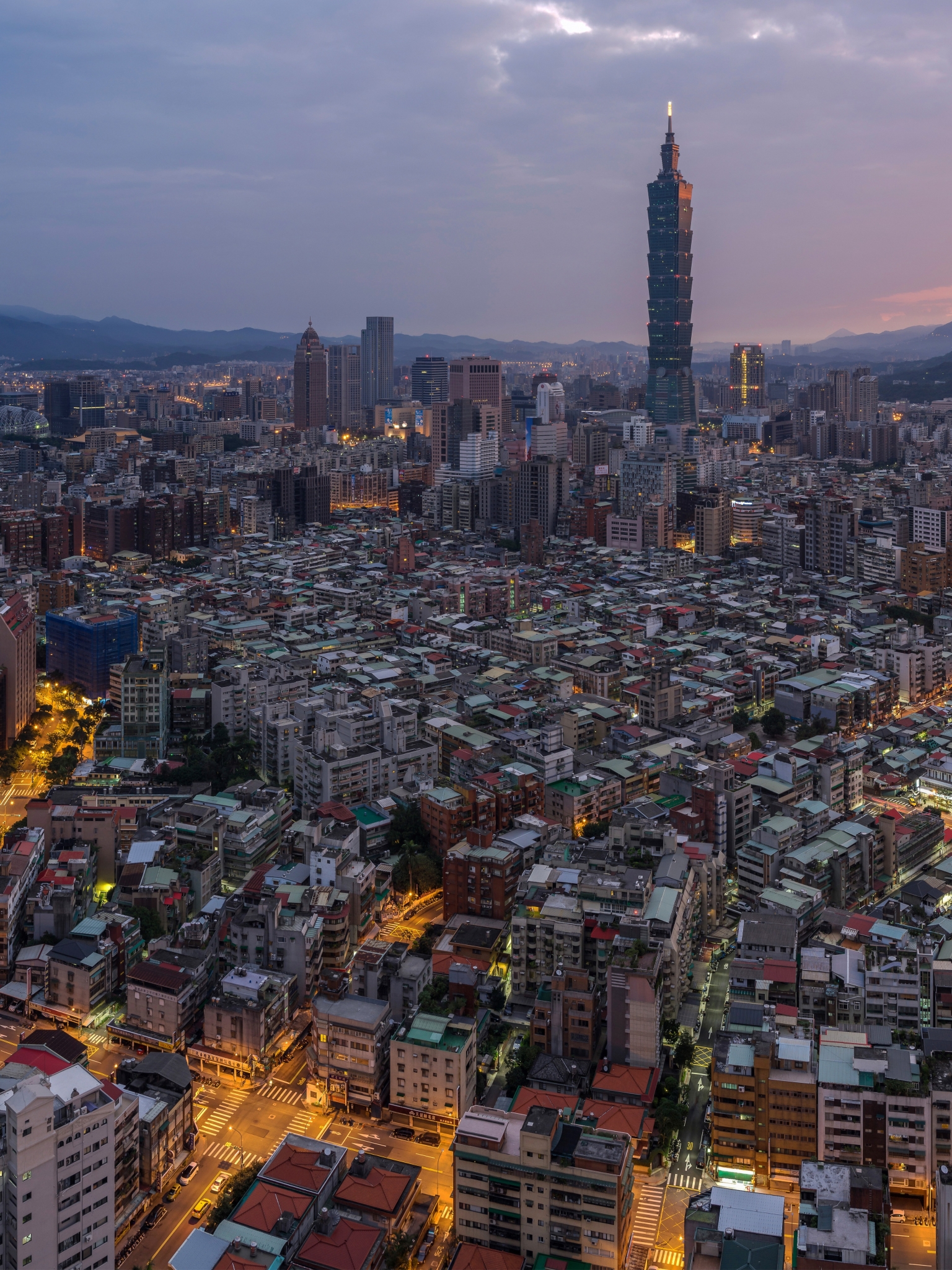 Download mobile wallpaper Cities, City, Skyscraper, Building, Cityscape, Taiwan, Taipei, Man Made, Taipei 101 for free.
