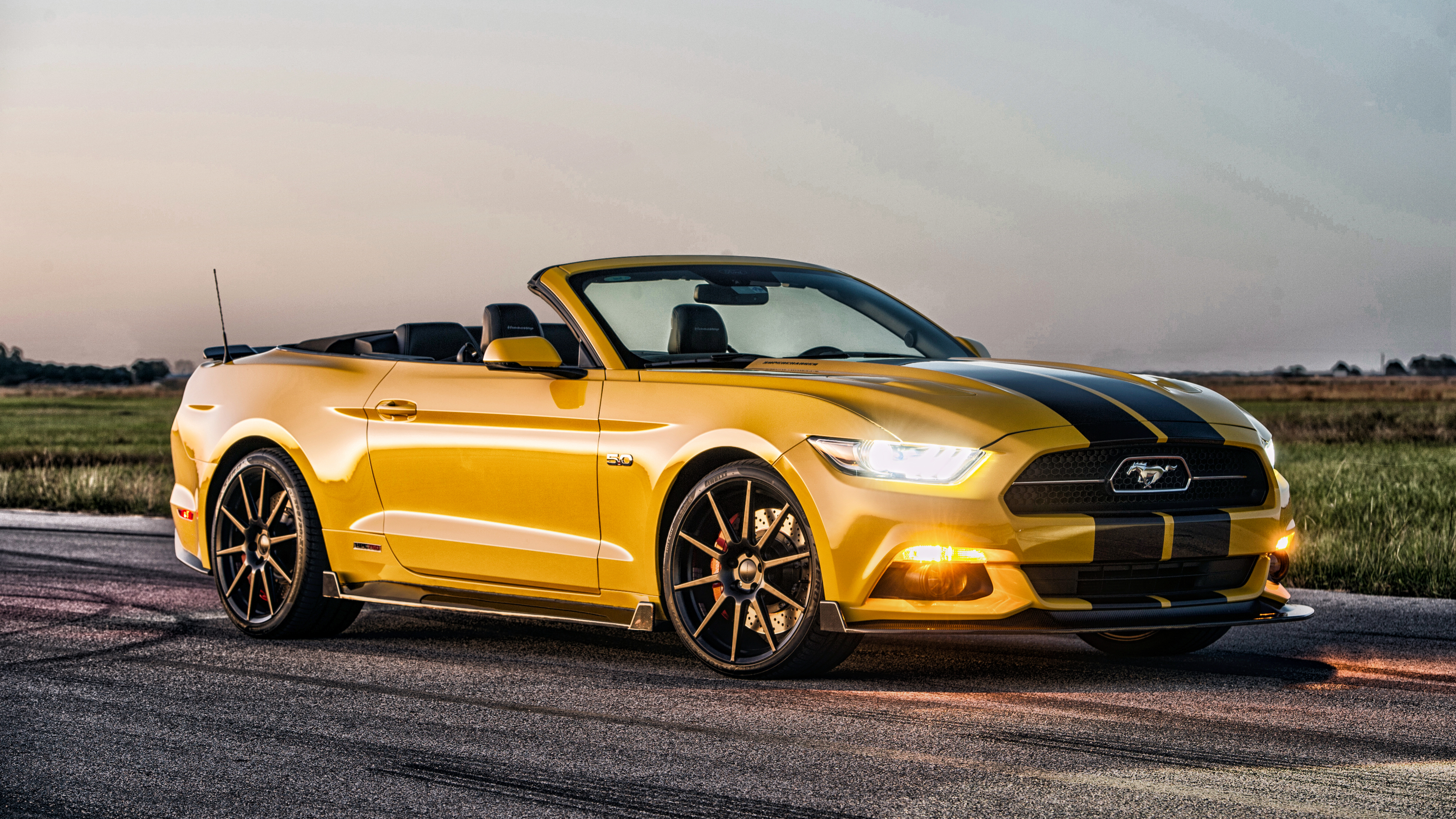 Free download wallpaper Ford, Car, Muscle Car, Ford Mustang Gt, Vehicles, Yellow Car on your PC desktop