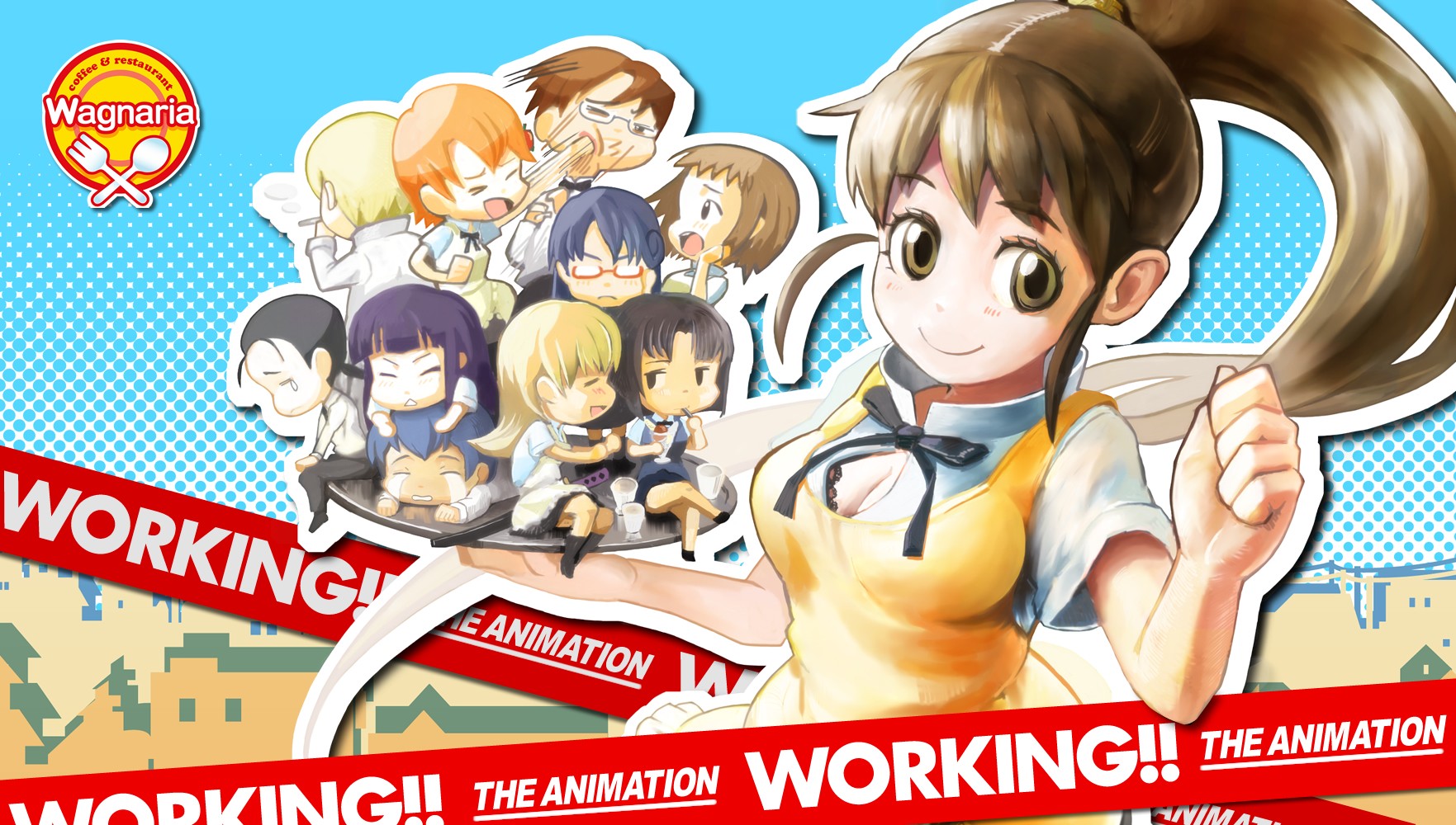 Free download wallpaper Anime, Working!! on your PC desktop