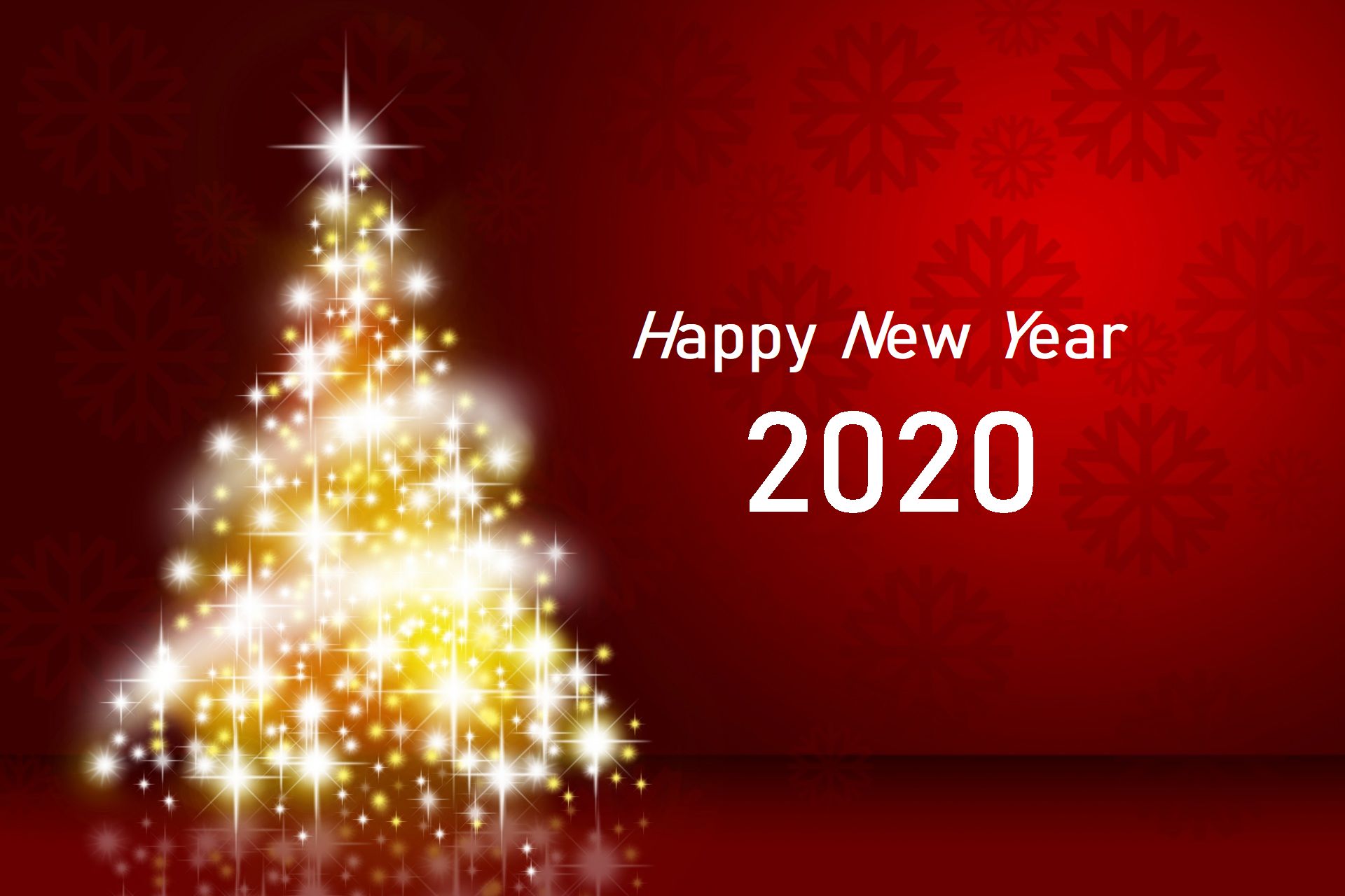 PCデスクトップにクリスマスツリー, ホリデー, あけましておめでとう, 2020年新年画像を無料でダウンロード
