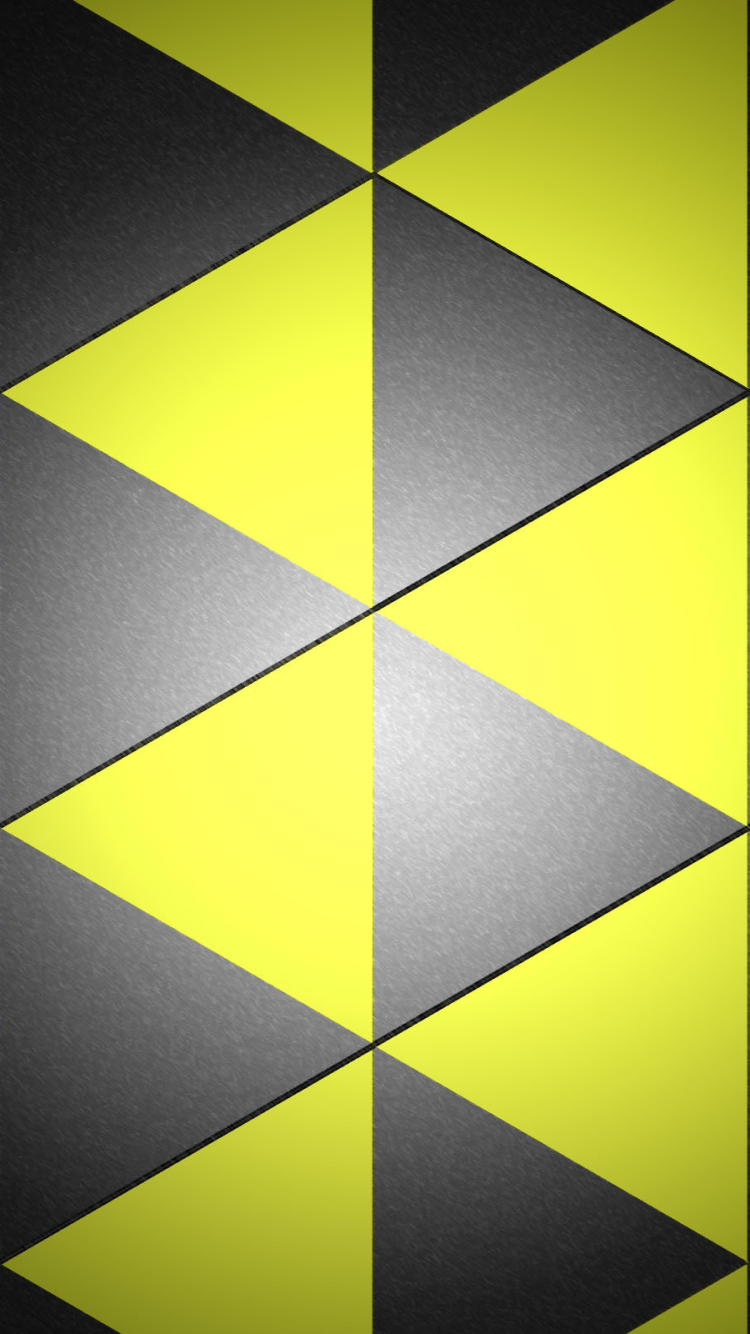 無料モバイル壁紙概要, 黄色, 三角形をダウンロードします。
