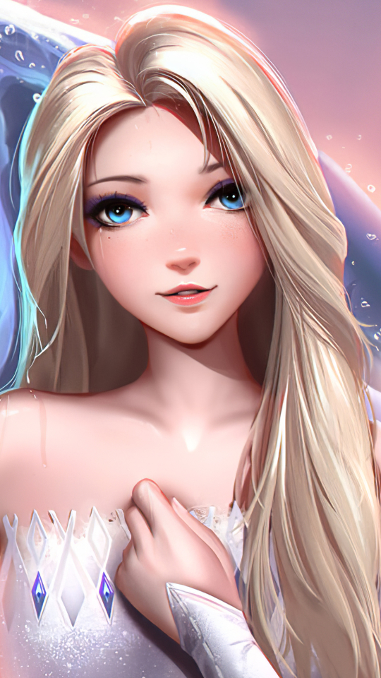 Download mobile wallpaper Blonde, Blue Eyes, Movie, Elsa (Frozen), Frozen 2 for free.