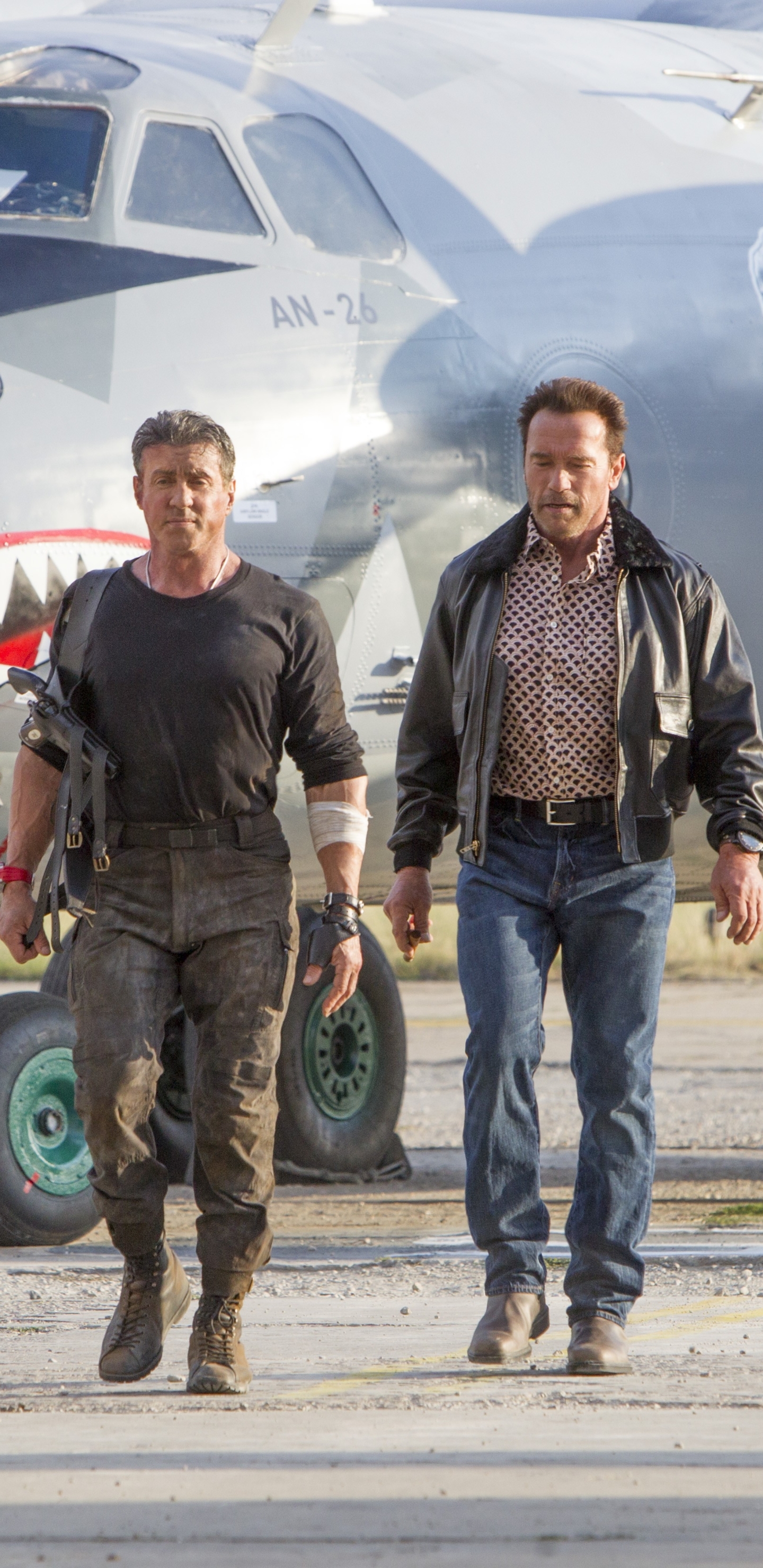 Download mobile wallpaper Arnold Schwarzenegger, Sylvester Stallone, Movie, The Expendables, Barney Ross, The Expendables 3 for free.