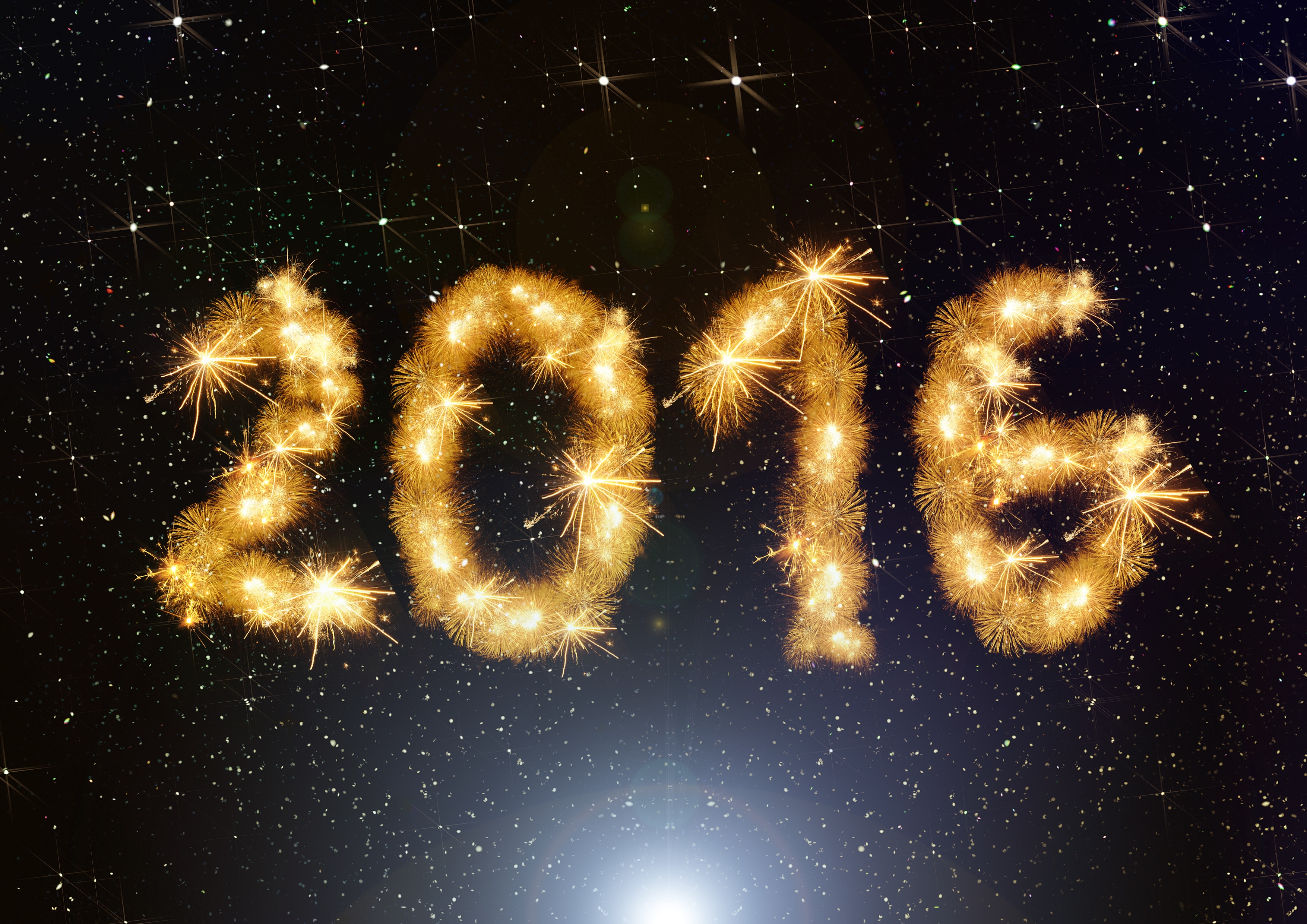 無料モバイル壁紙新年, ホリデー, 2016年新年をダウンロードします。