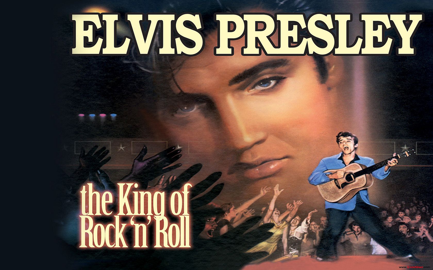 Handy-Wallpaper Musik, Rock’N’Roll, Elvis Presley, Der König kostenlos herunterladen.