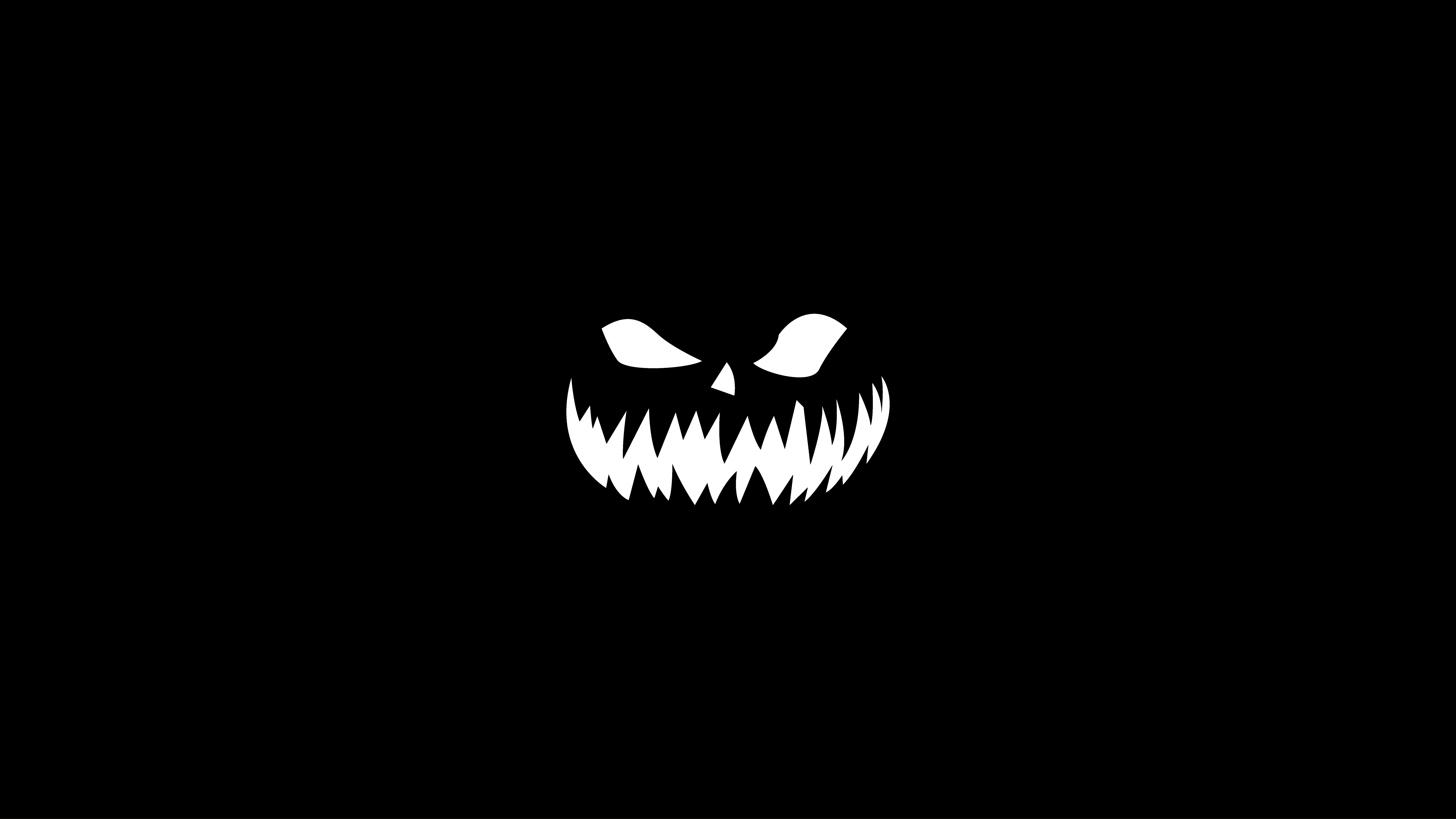 Download mobile wallpaper Halloween, Holiday, Black & White, Minimalist for free.