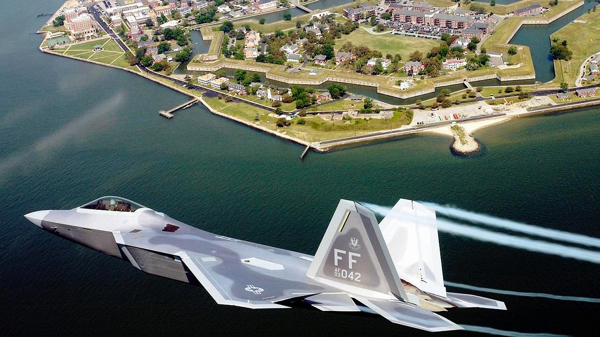 Завантажити шпалери безкоштовно Військовий, Lockheed Martin F 22 Raptor картинка на робочий стіл ПК