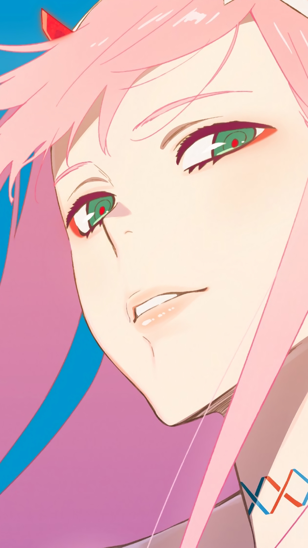 Handy-Wallpaper Animes, Darling In The Franxx, Zero Two (Liebling Im Franxx) kostenlos herunterladen.