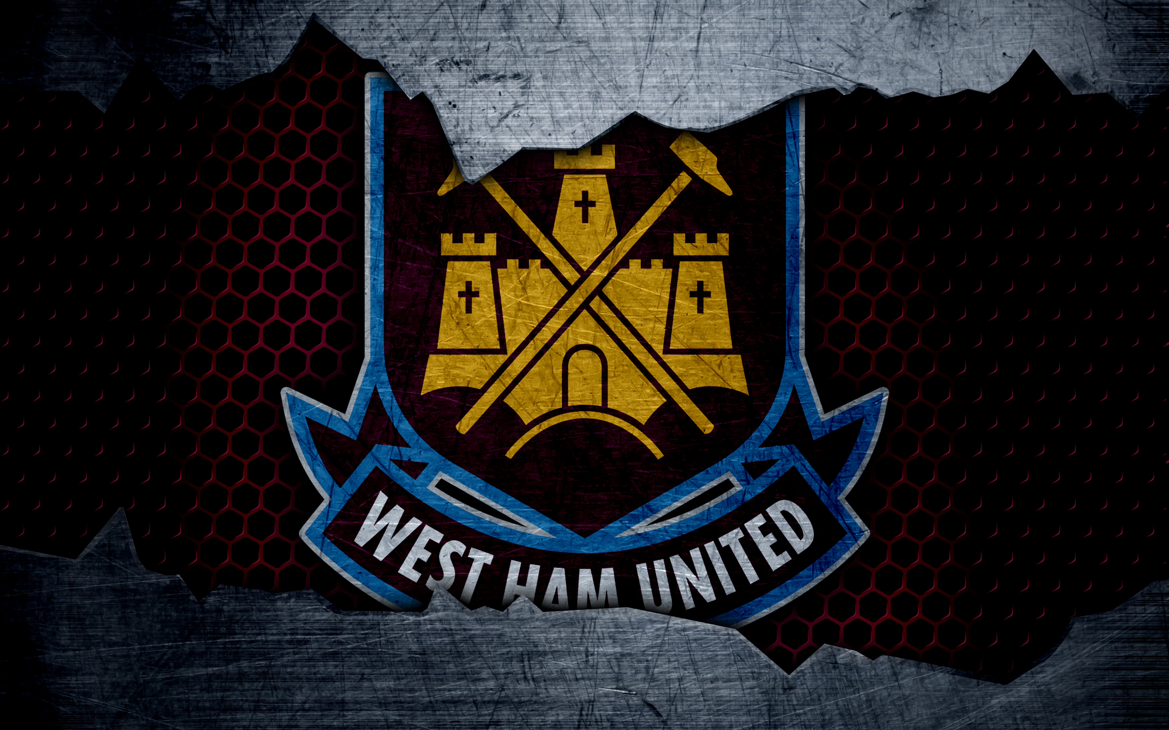 Free download wallpaper Sports, Logo, Emblem, Soccer, West Ham United F C on your PC desktop