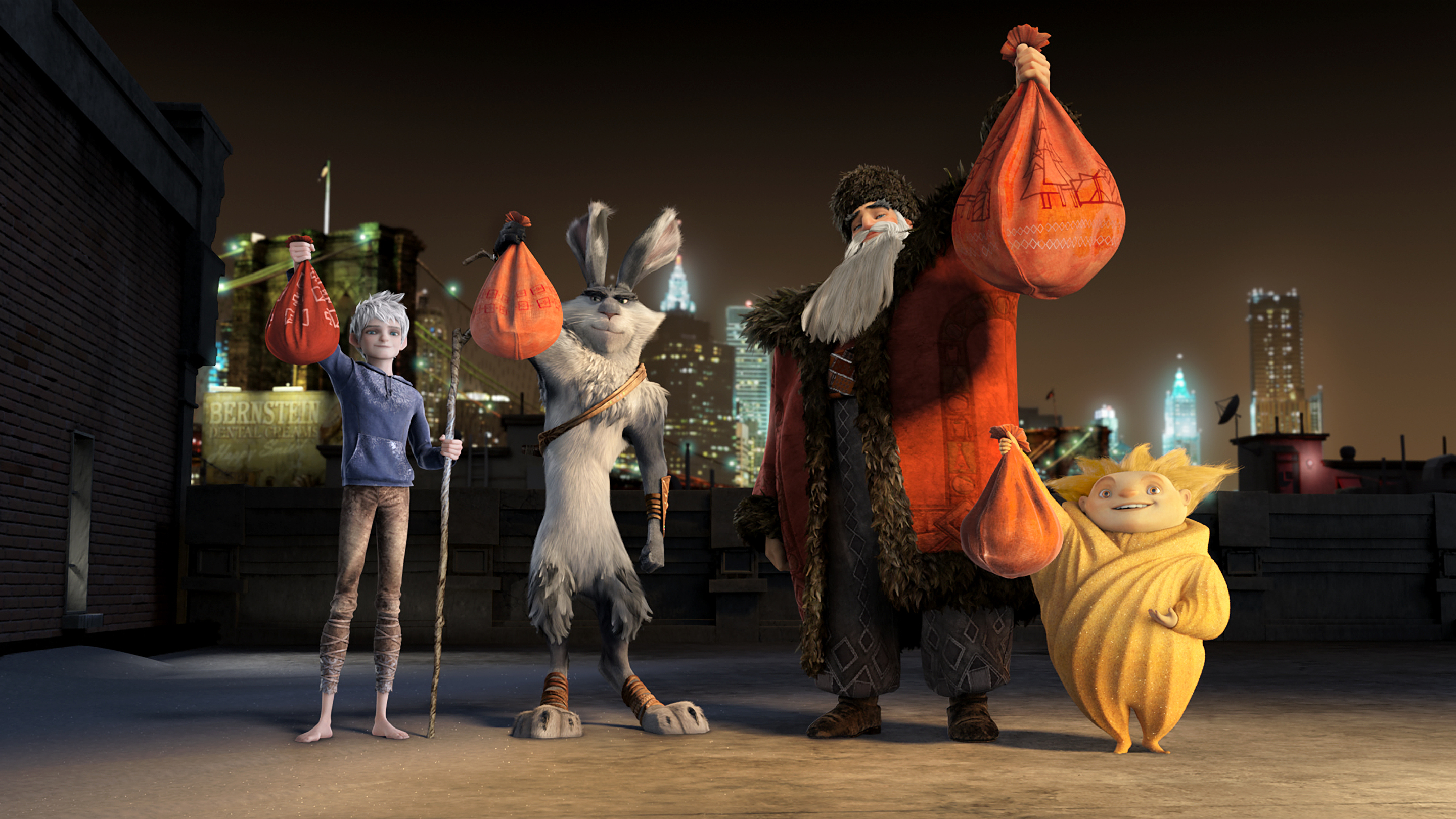 movie, rise of the guardians, e aster bunnymund, jack frost, north (rise of the guardians), sandman (rise of the guardians)